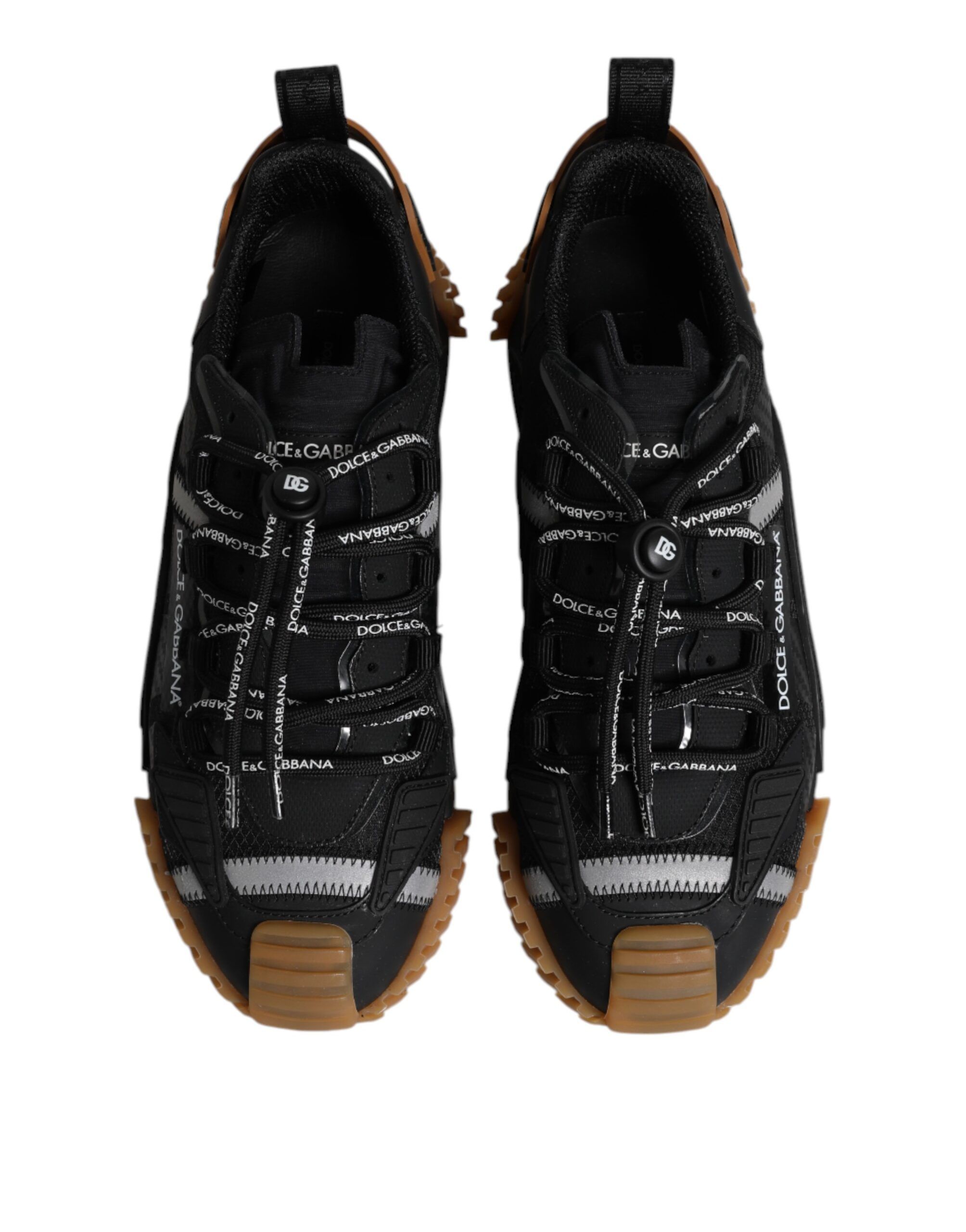 Black Logo Lace Up Low Top NS1 Sneakers Men's Shoes (Pre-Owned) - Dolce & Gabbana - Modalova