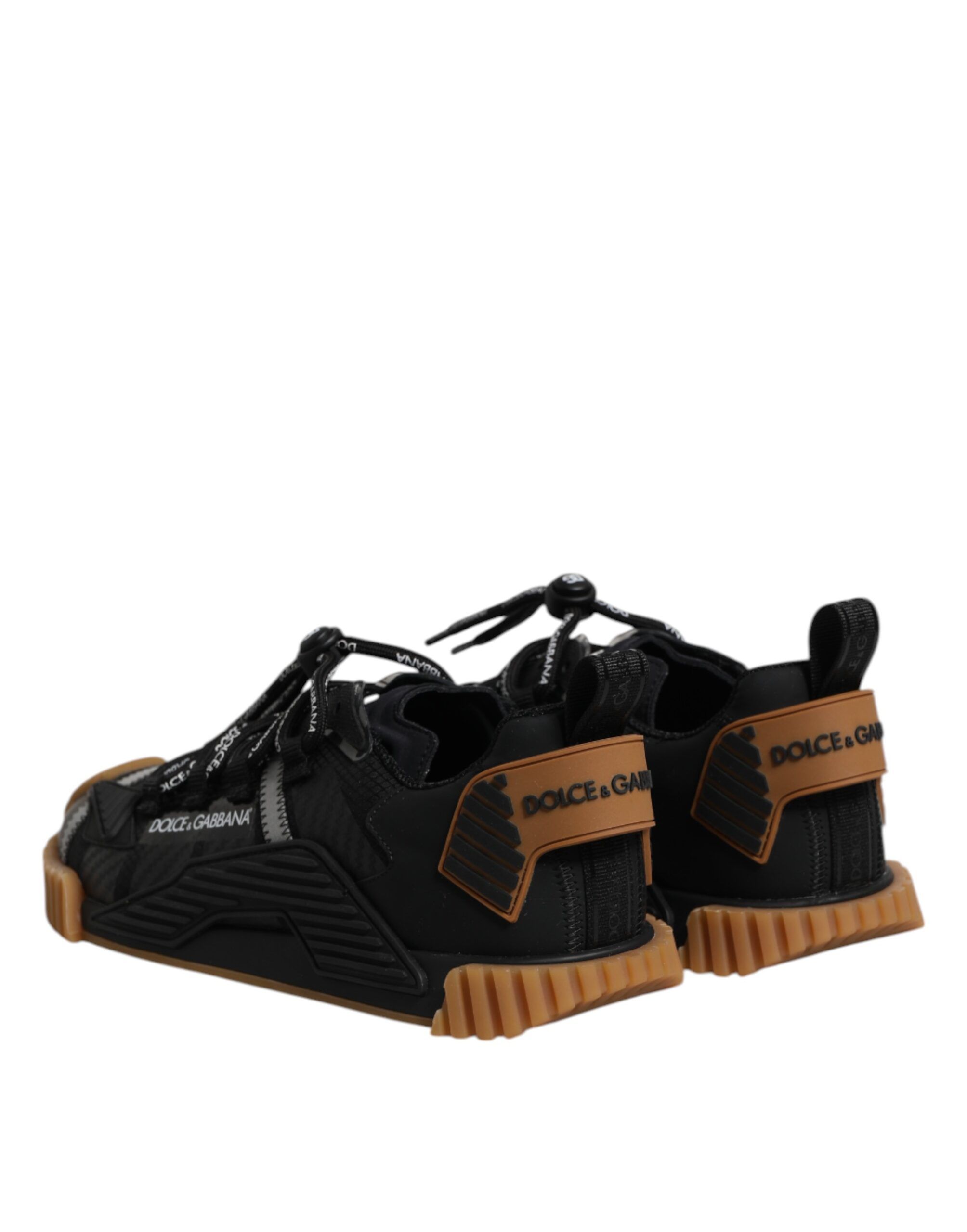 Black Logo Lace Up Low Top NS1 Sneakers Men's Shoes (Pre-Owned) - Dolce & Gabbana - Modalova