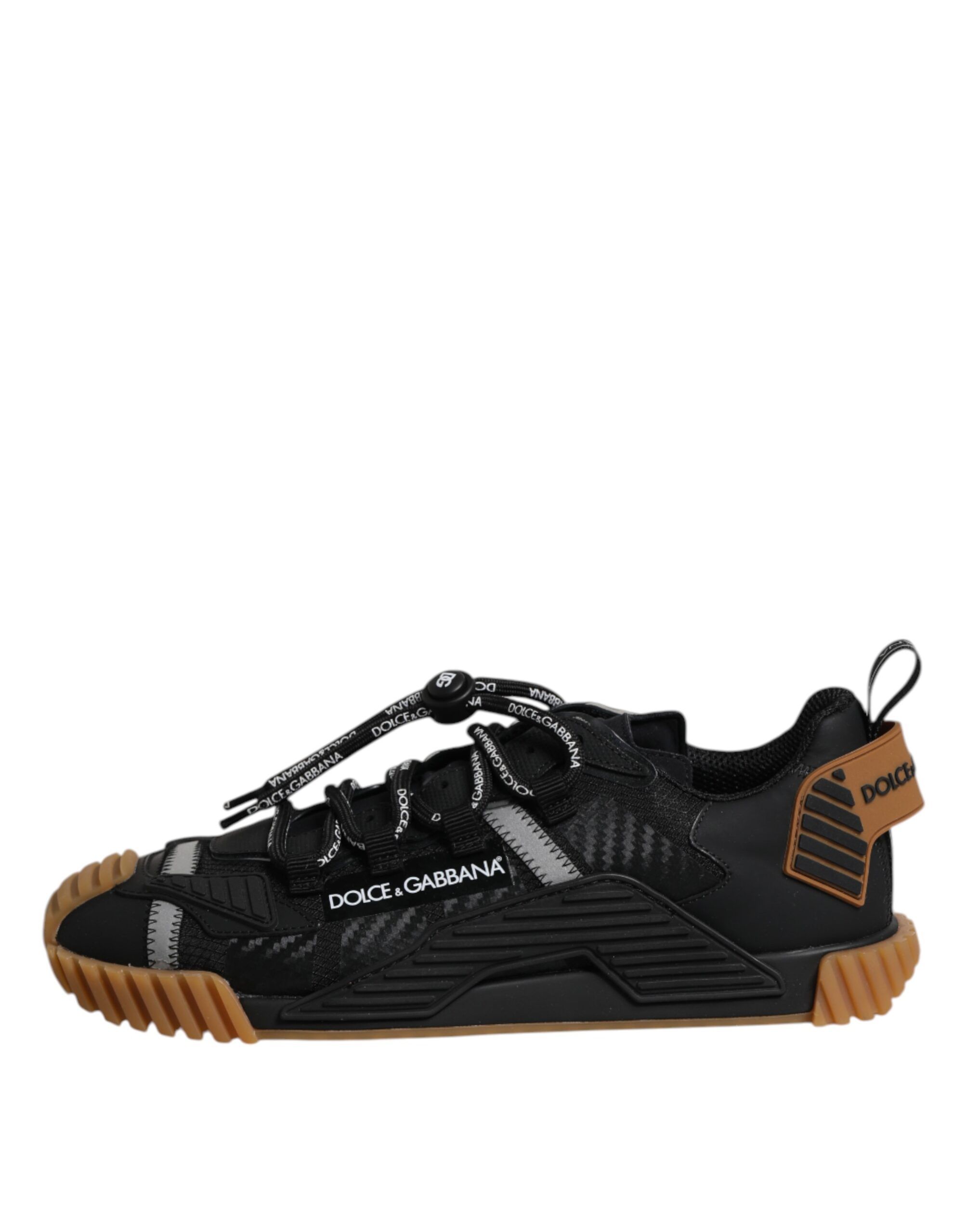 Black Logo Lace Up Low Top NS1 Sneakers Men's Shoes (Pre-Owned) - Dolce & Gabbana - Modalova