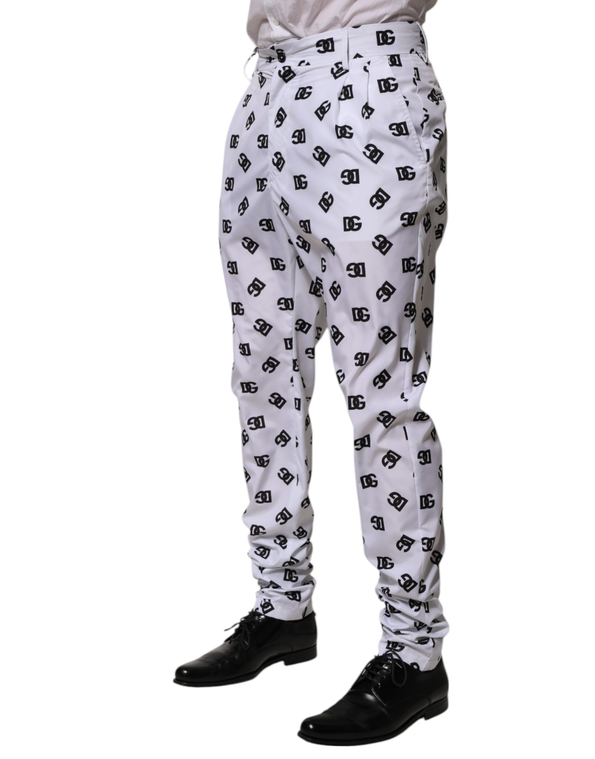 White Logo Cotton Skinny Denim Trouser Men's Pants - Dolce & Gabbana - Modalova