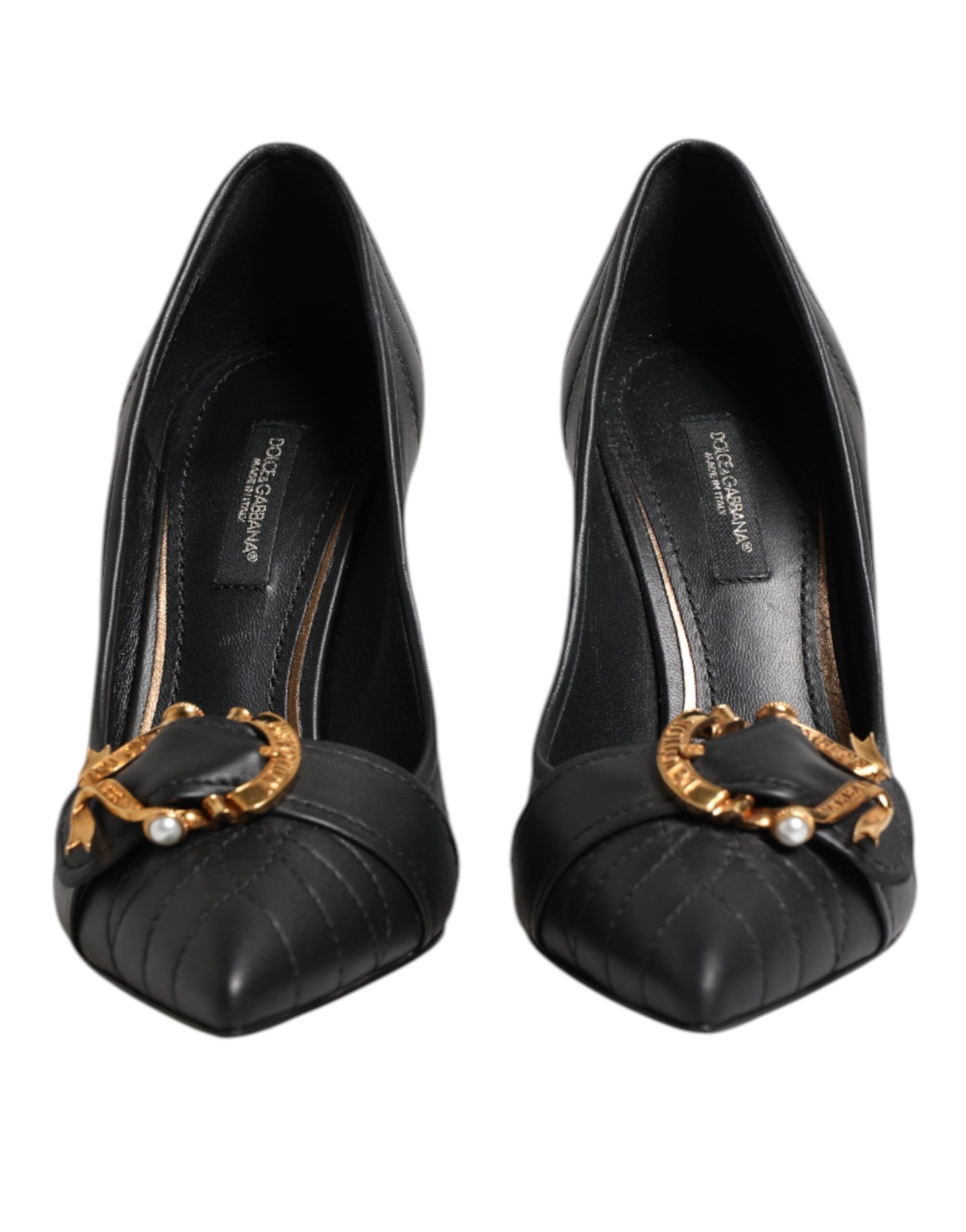 Devotion Leather Heels Pumps Women's Shoes - Dolce & Gabbana - Modalova