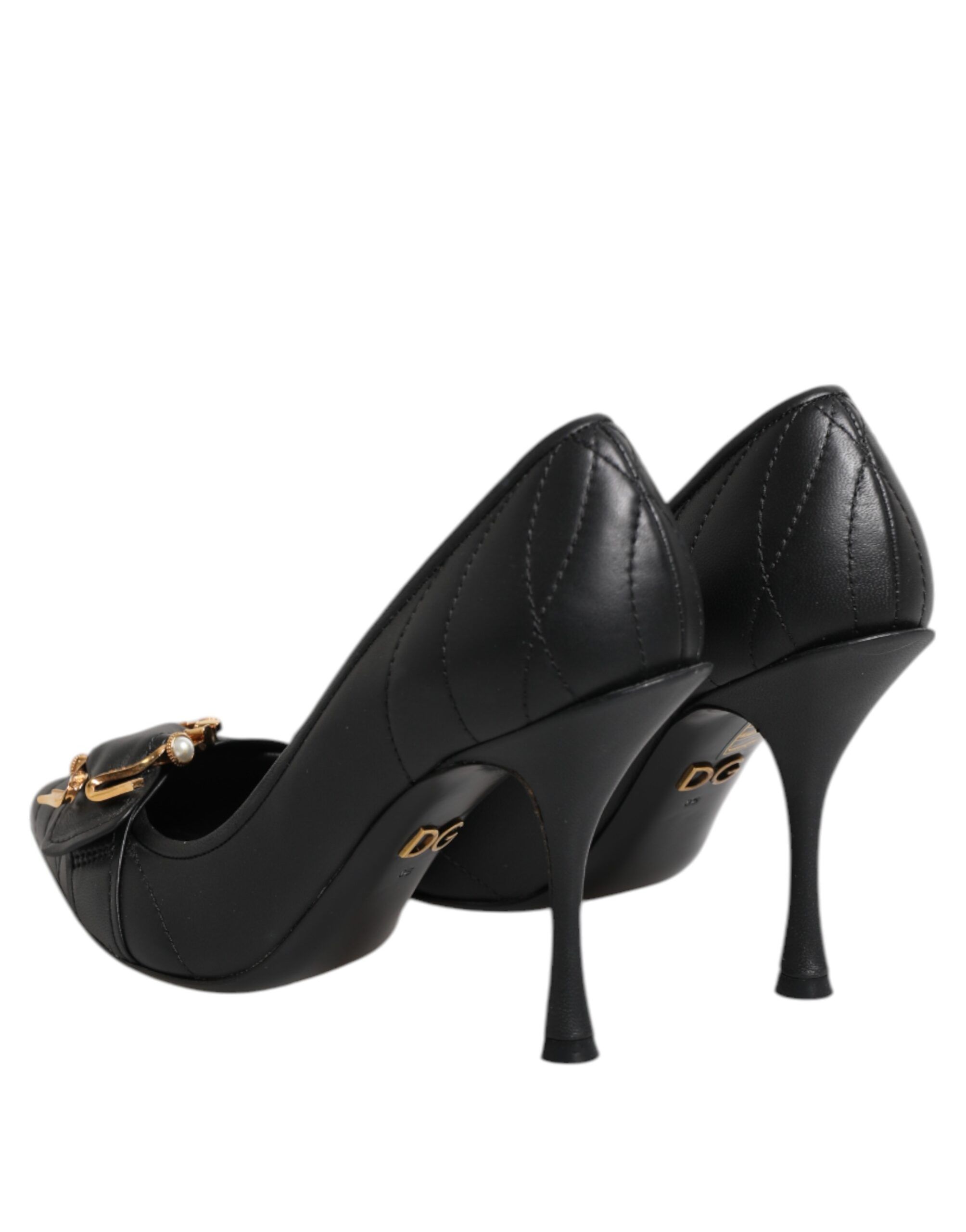 Devotion Leather Heels Pumps Women's Shoes - Dolce & Gabbana - Modalova