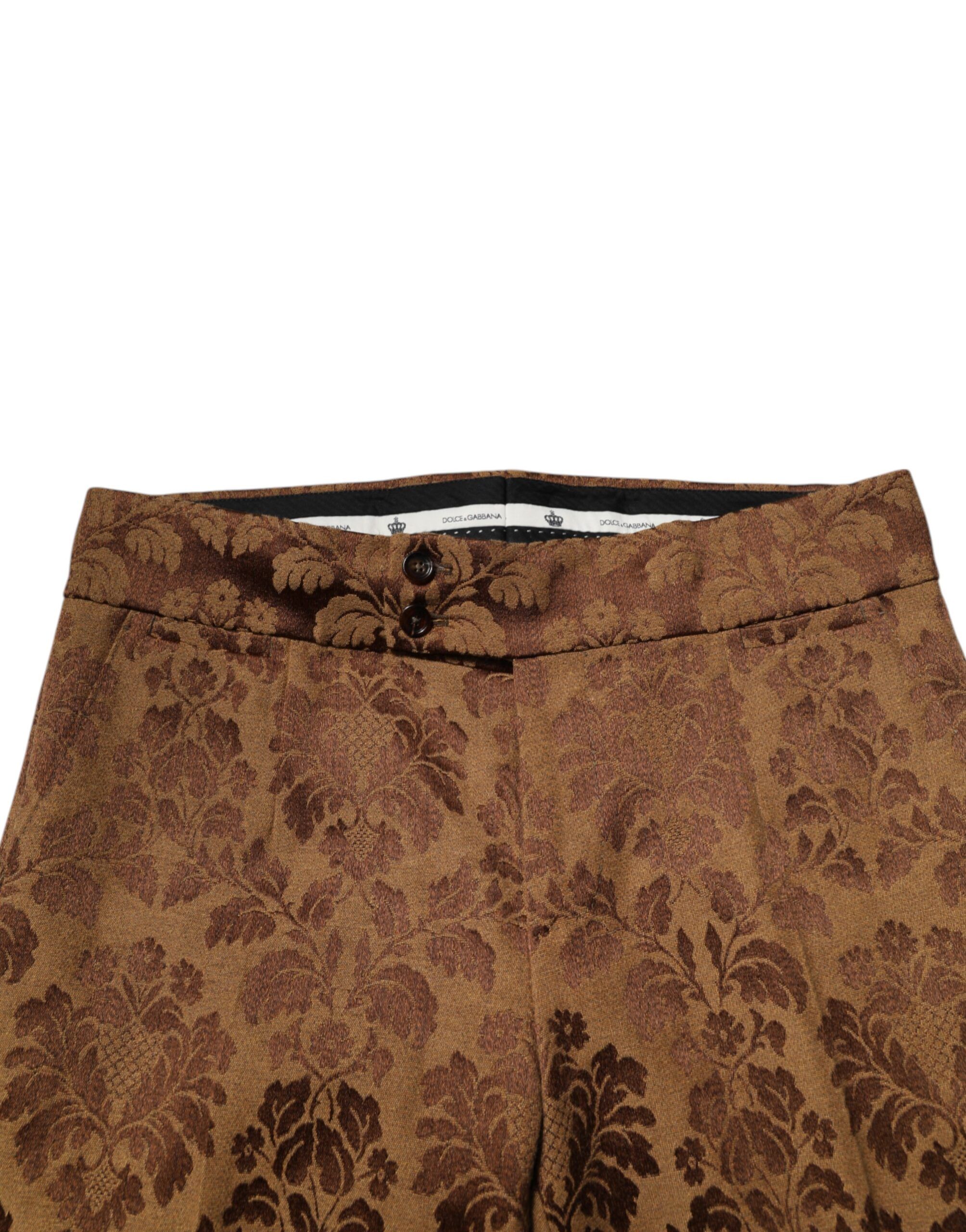 Floral Jacquard Men Skinny Trouser Men's Pants - Dolce & Gabbana - Modalova