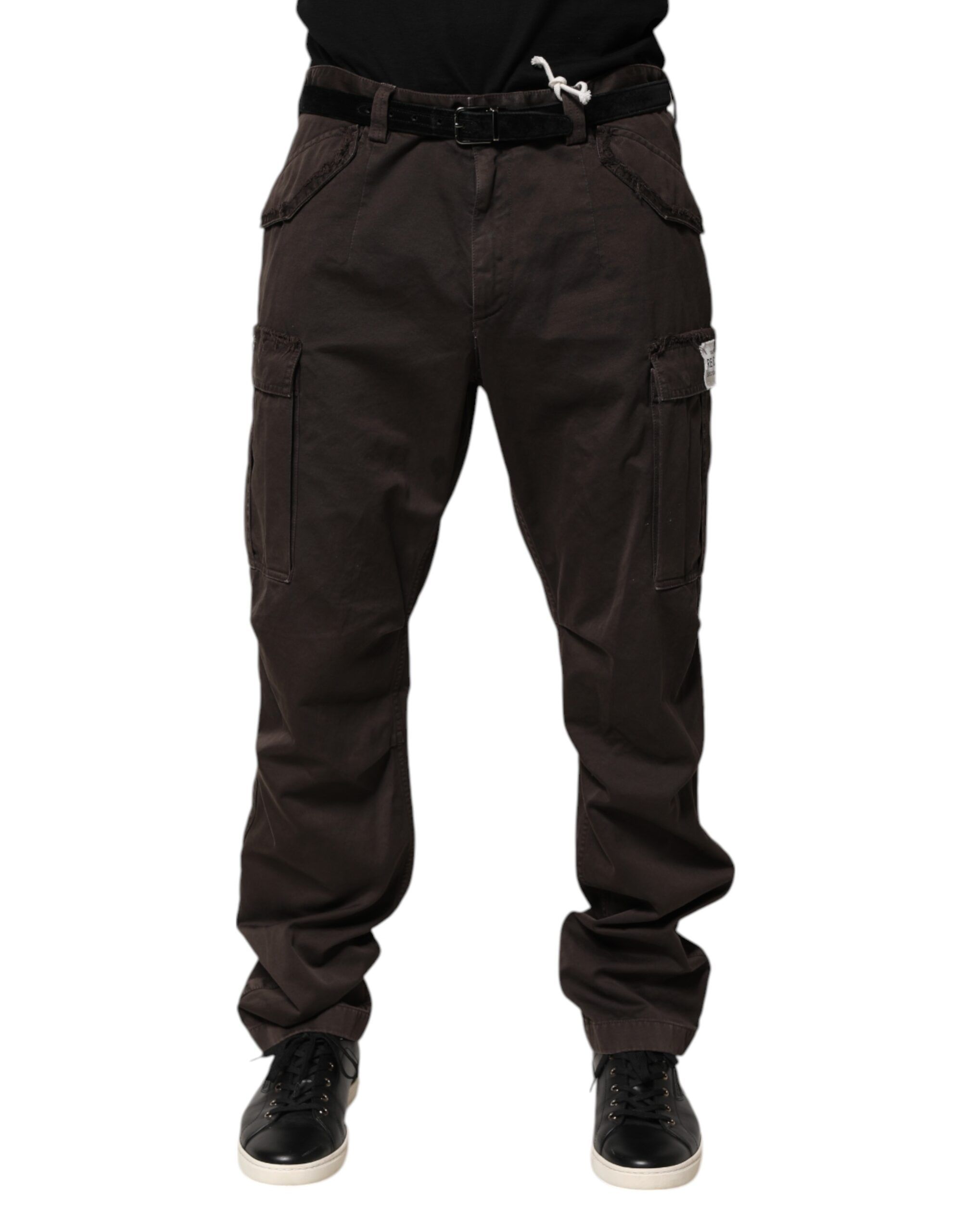 Cotton Stretch Cargo Men Trouser Men's Pants - Dolce & Gabbana - Modalova