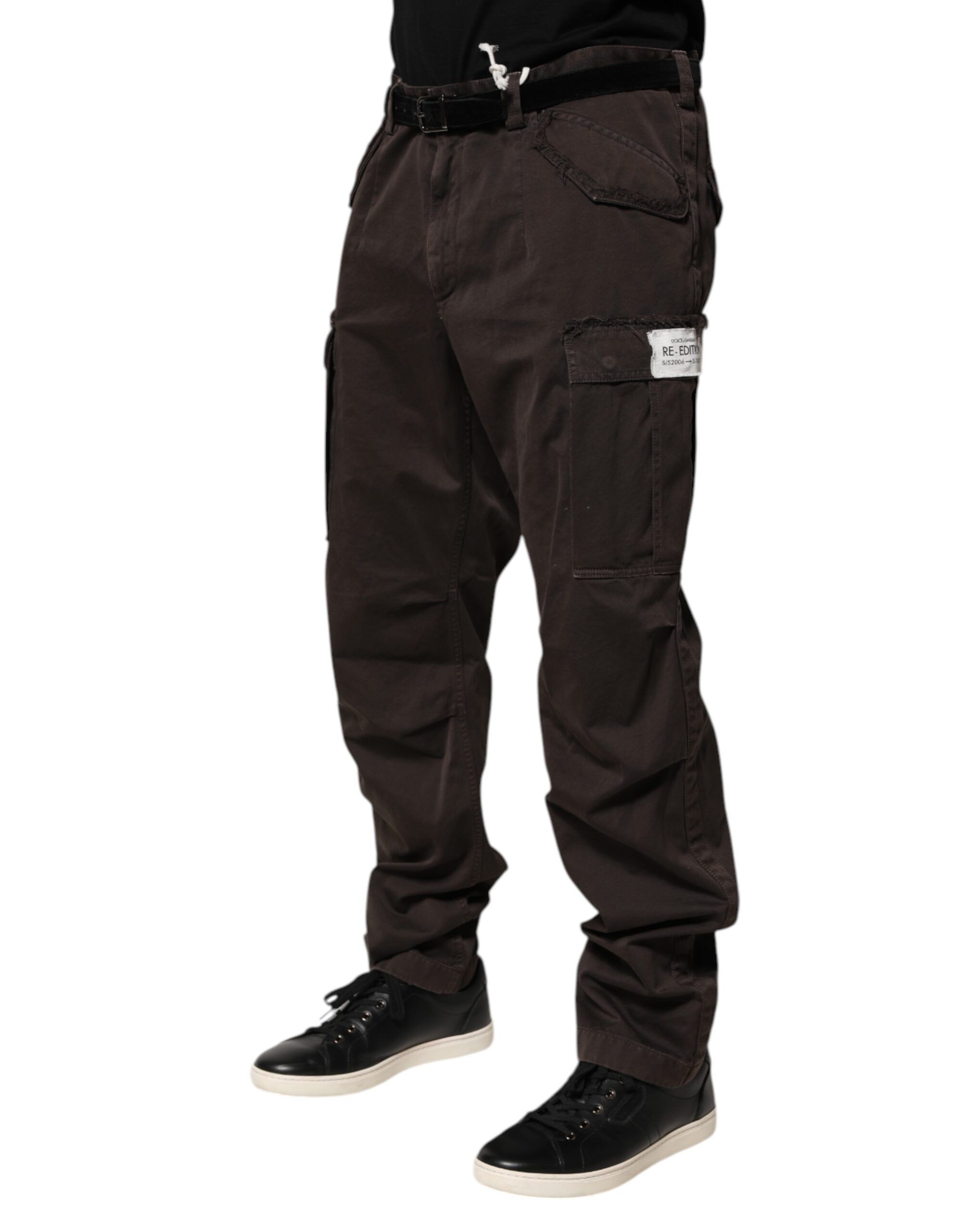 Cotton Stretch Cargo Men Trouser Men's Pants - Dolce & Gabbana - Modalova