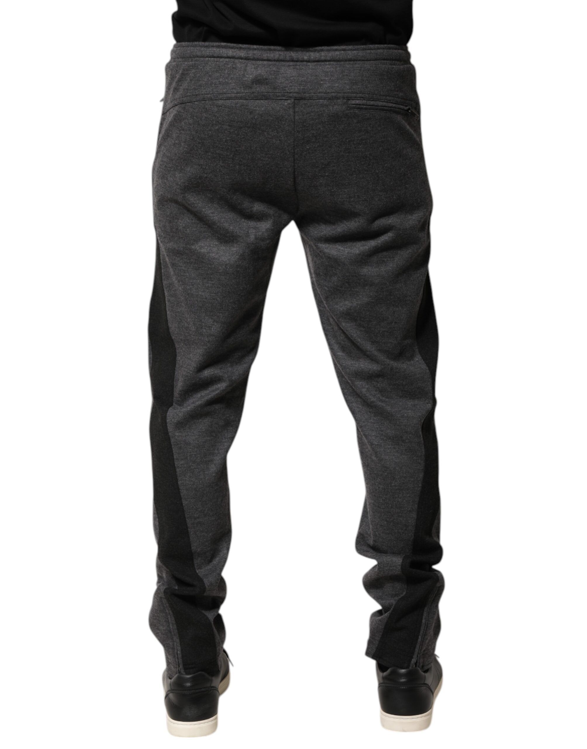 Black Wool Blend Jogger SweatMen's Men's Pants - Dolce & Gabbana - Modalova