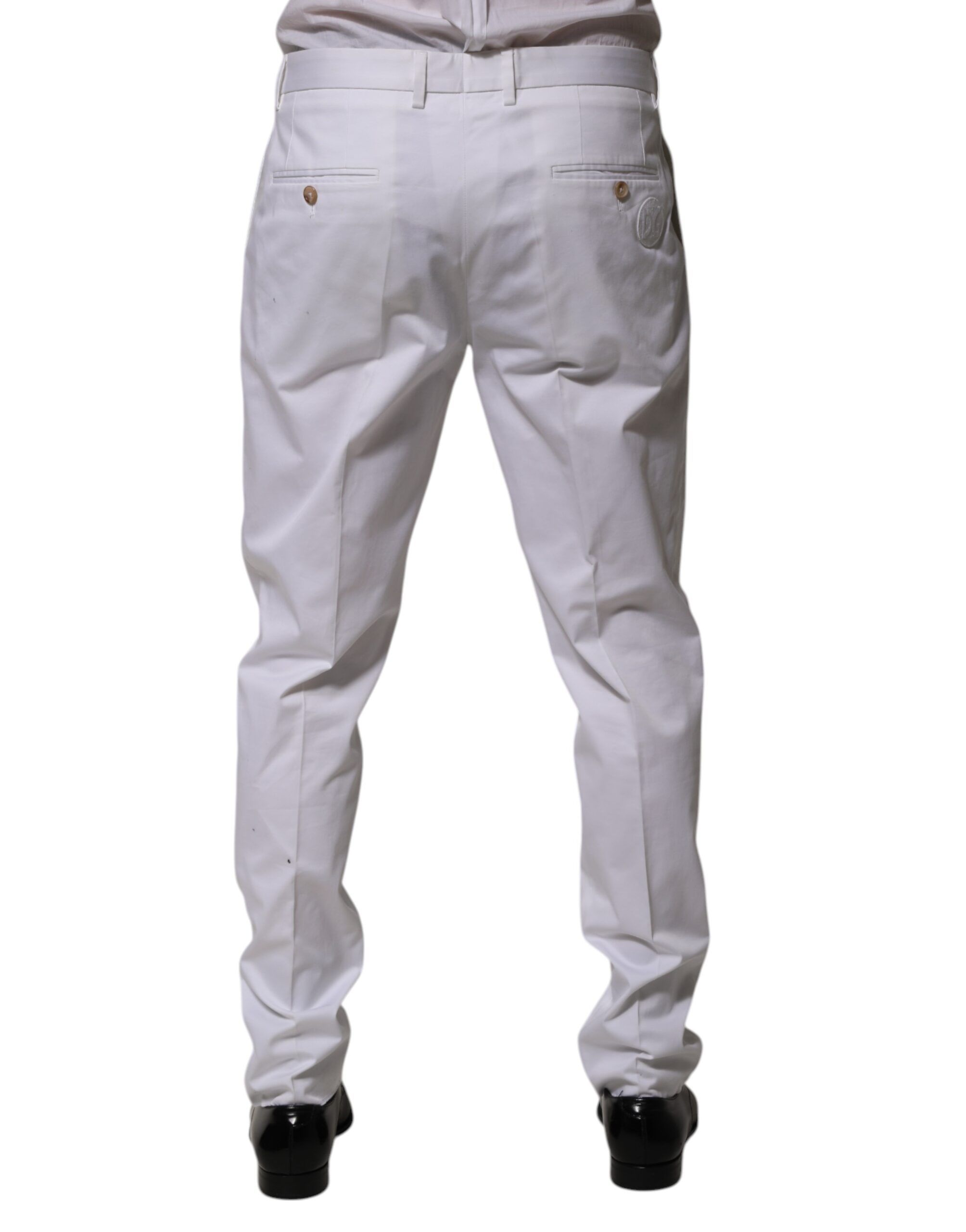 Cotton Dress Slim Formal Trouser Men's Pants - Dolce & Gabbana - Modalova
