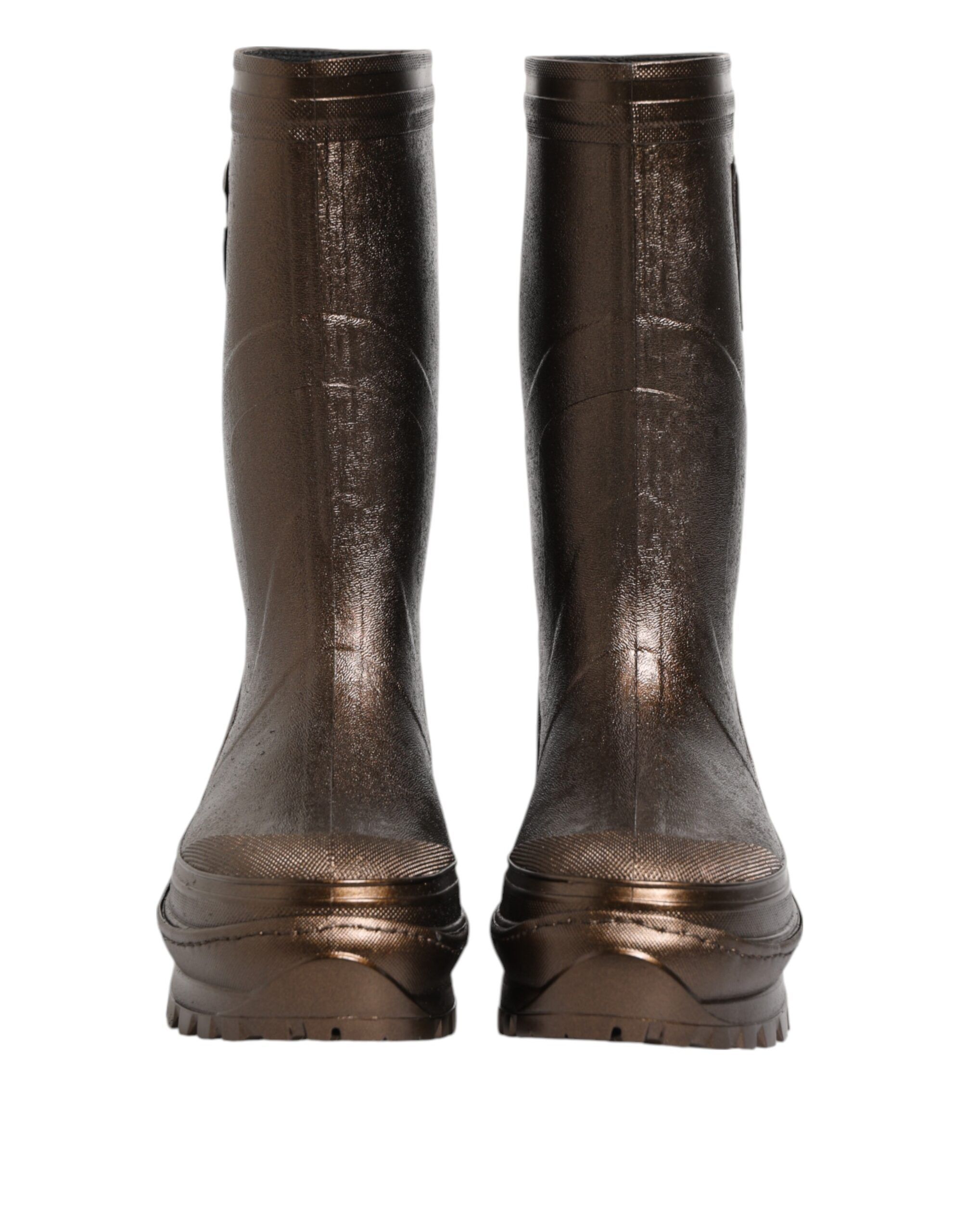 Metallic Pull On Rain Boots Women's Shoes - Dolce & Gabbana - Modalova