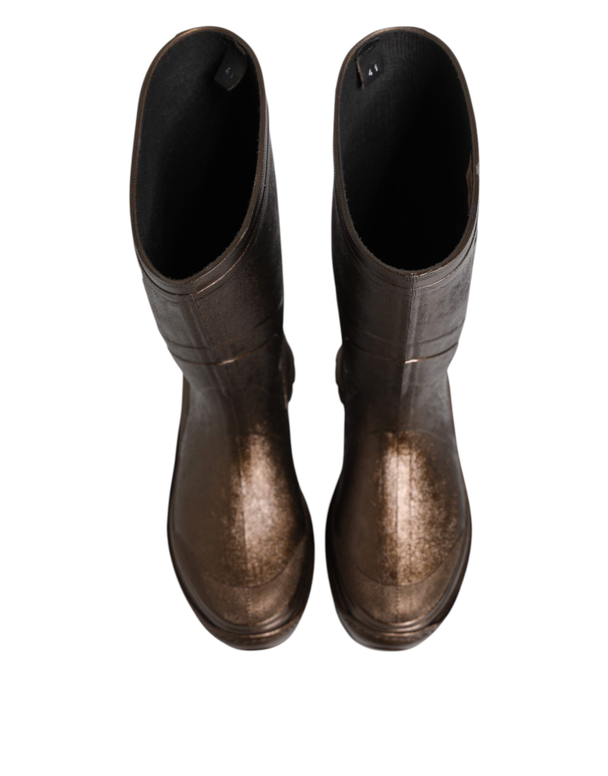 Metallic Pull On Rain Boots Women's Shoes - Dolce & Gabbana - Modalova