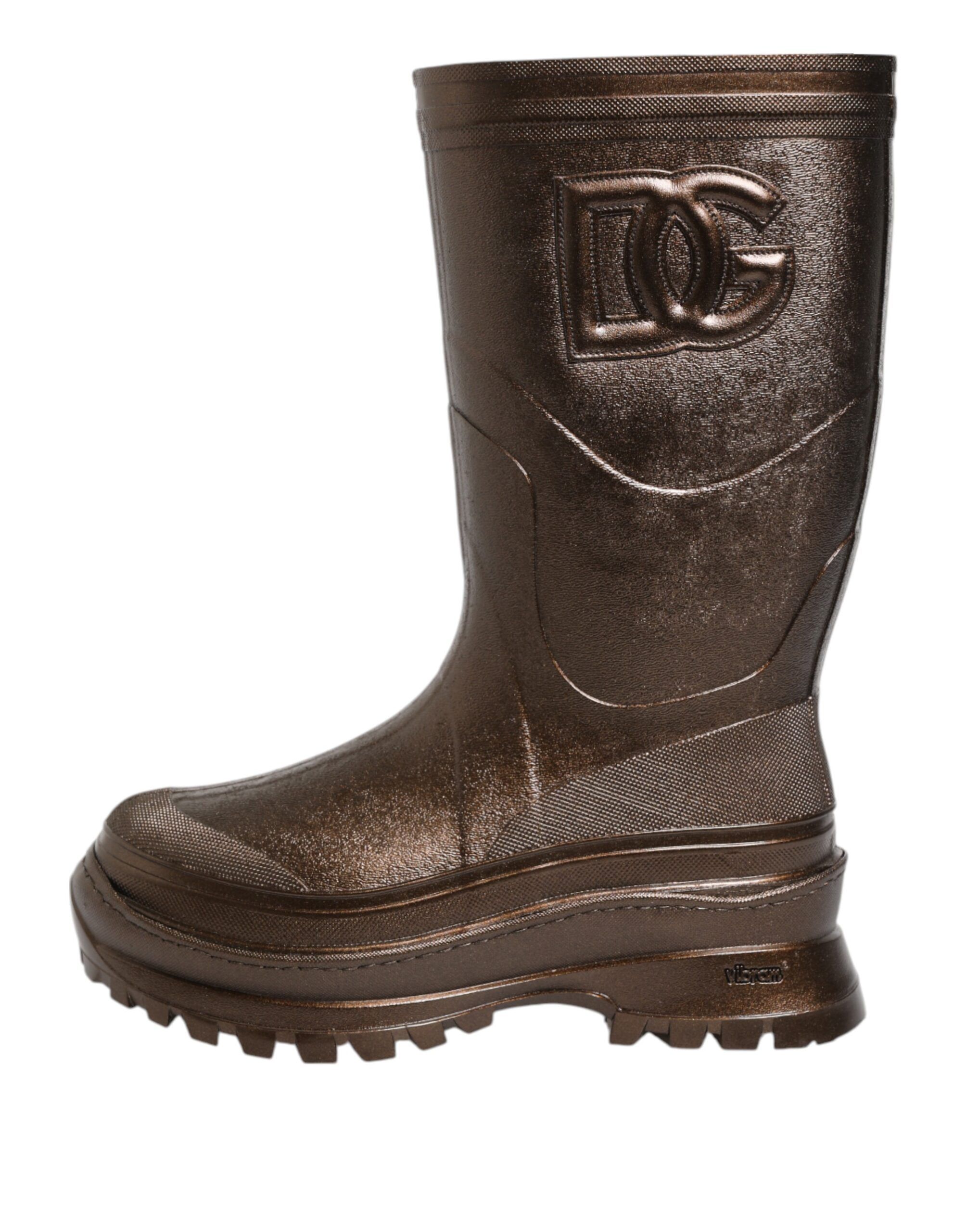 Metallic Pull On Rain Boots Women's Shoes - Dolce & Gabbana - Modalova