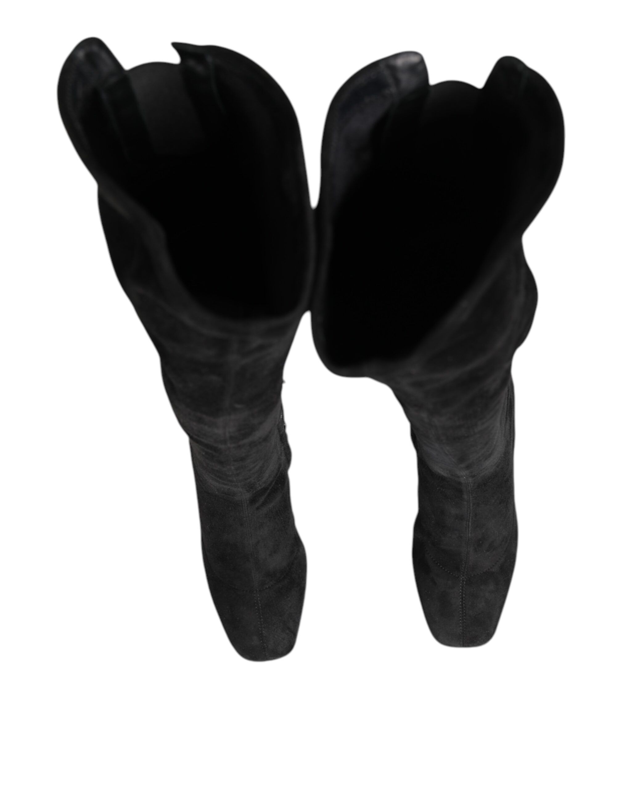Suede Leather Knee High Boots Women's Shoes - Dolce & Gabbana - Modalova