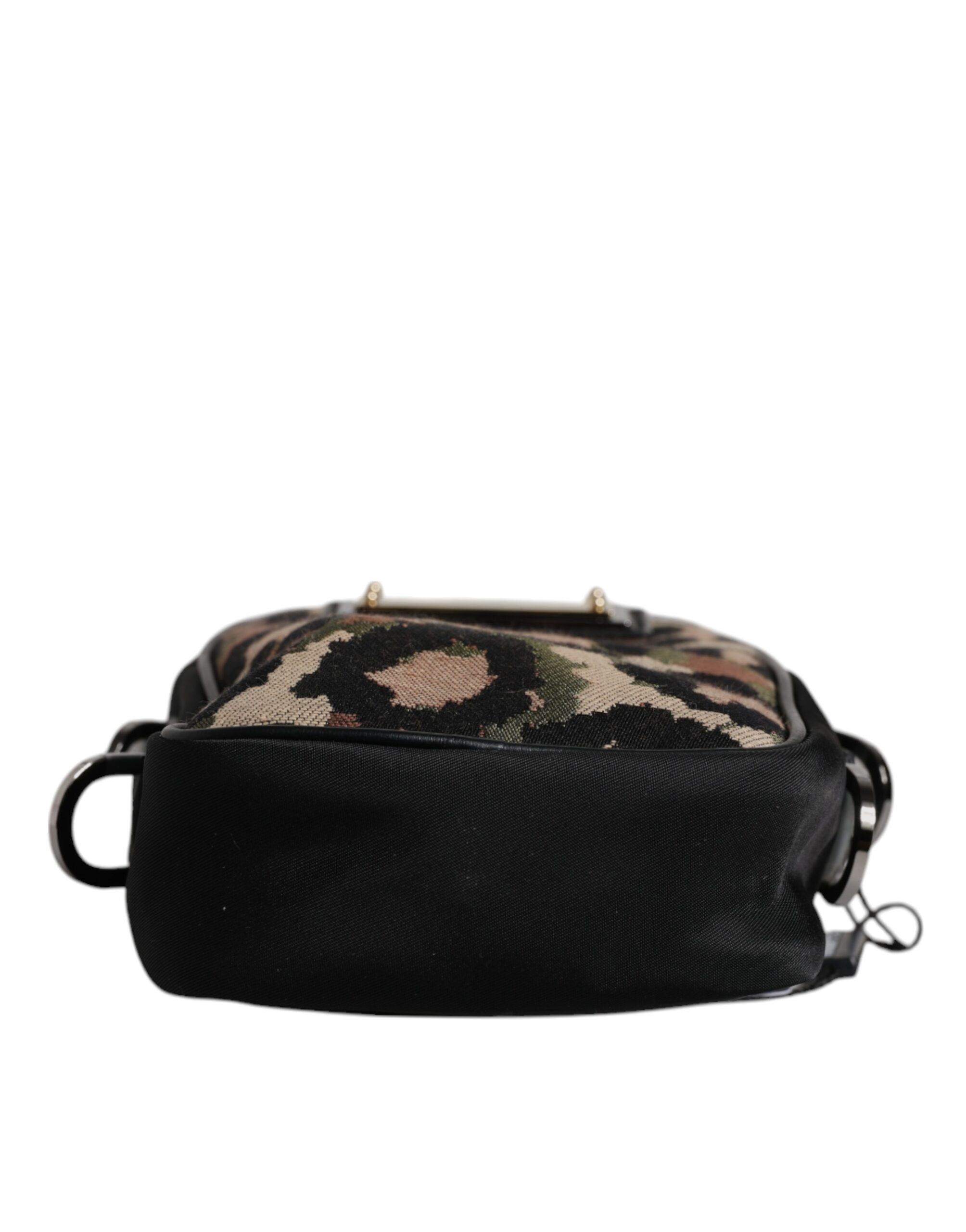 Leopard Jacquard Logo Plaque Neck Strap Men's Bag (Pre-Owned) - Dolce & Gabbana - Modalova