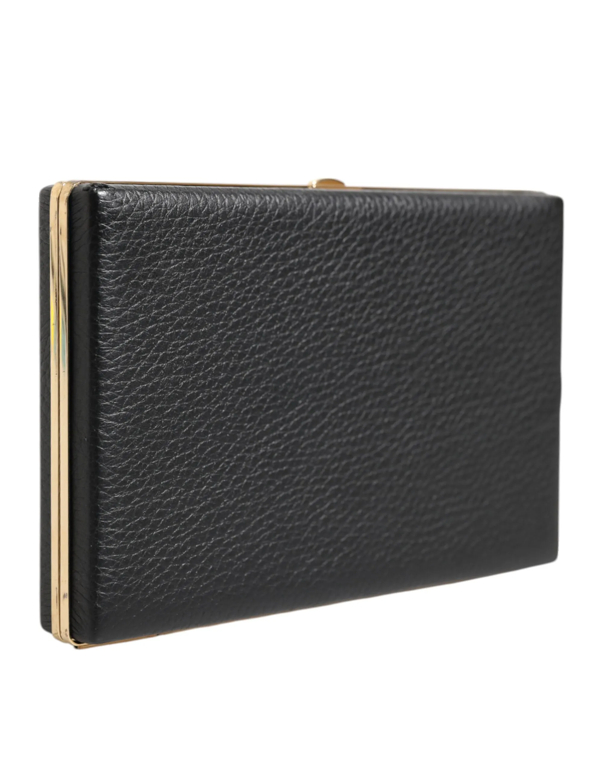 Leather Gold Frame Clutch Evening Party Purse Men's Bag (Pre-Owned) - Dolce & Gabbana - Modalova