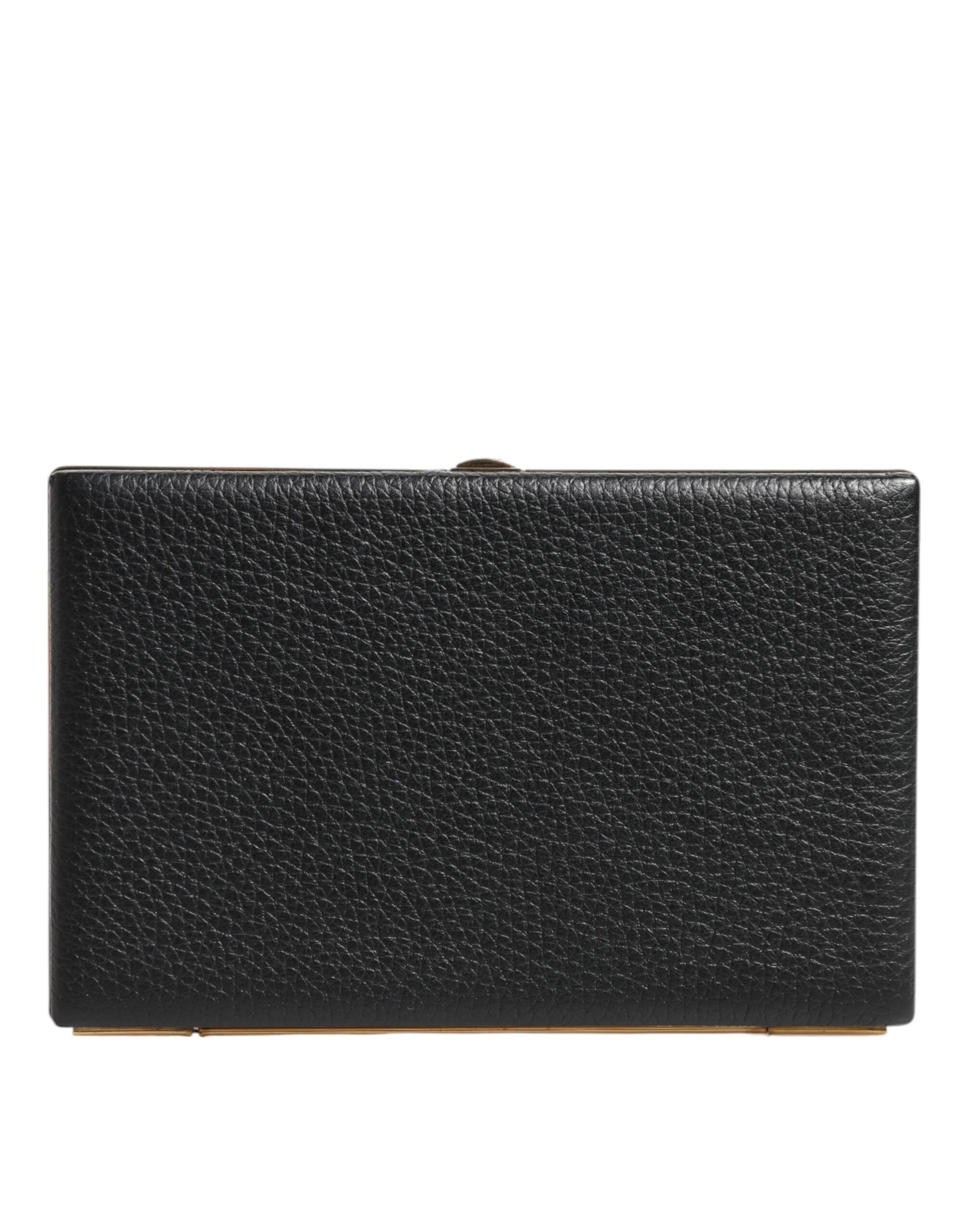Leather Gold Frame Clutch Evening Party Purse Men's Bag (Pre-Owned) - Dolce & Gabbana - Modalova