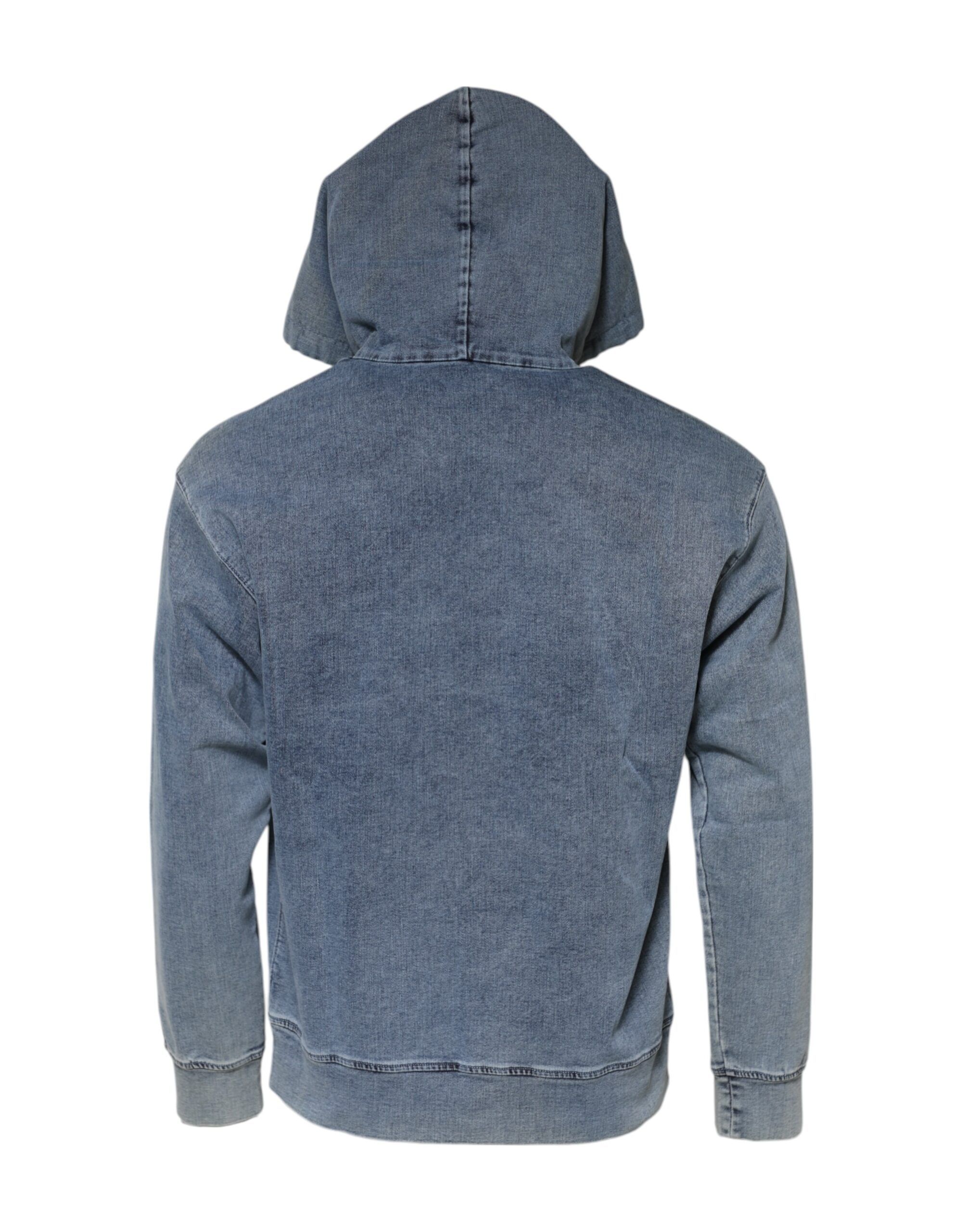 Cotton Blend Hooded Sweatshirt Men's Sweater - Dolce & Gabbana - Modalova