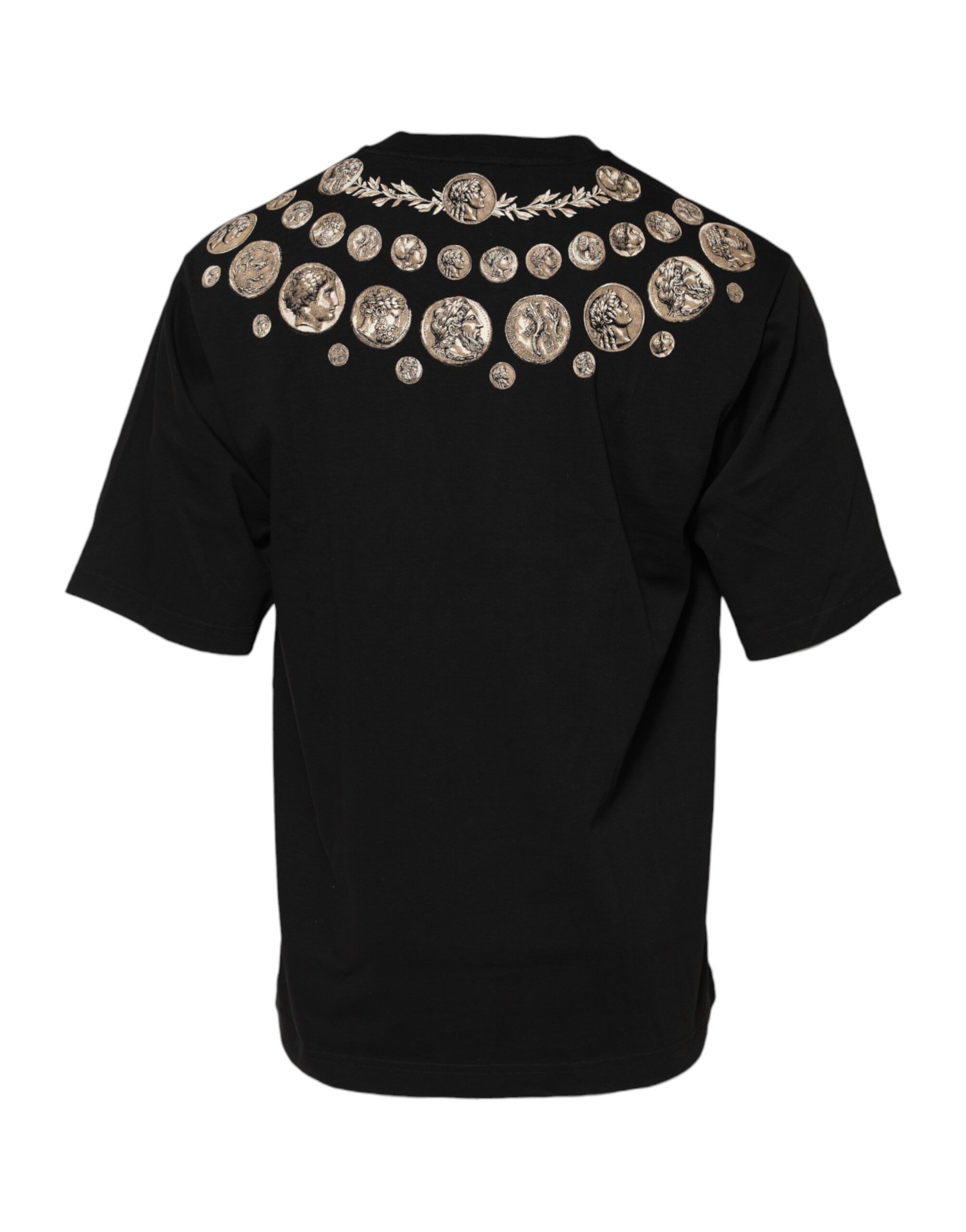 Coin Print Cotton Crew Neck Men's T-shirt - Dolce & Gabbana - Modalova