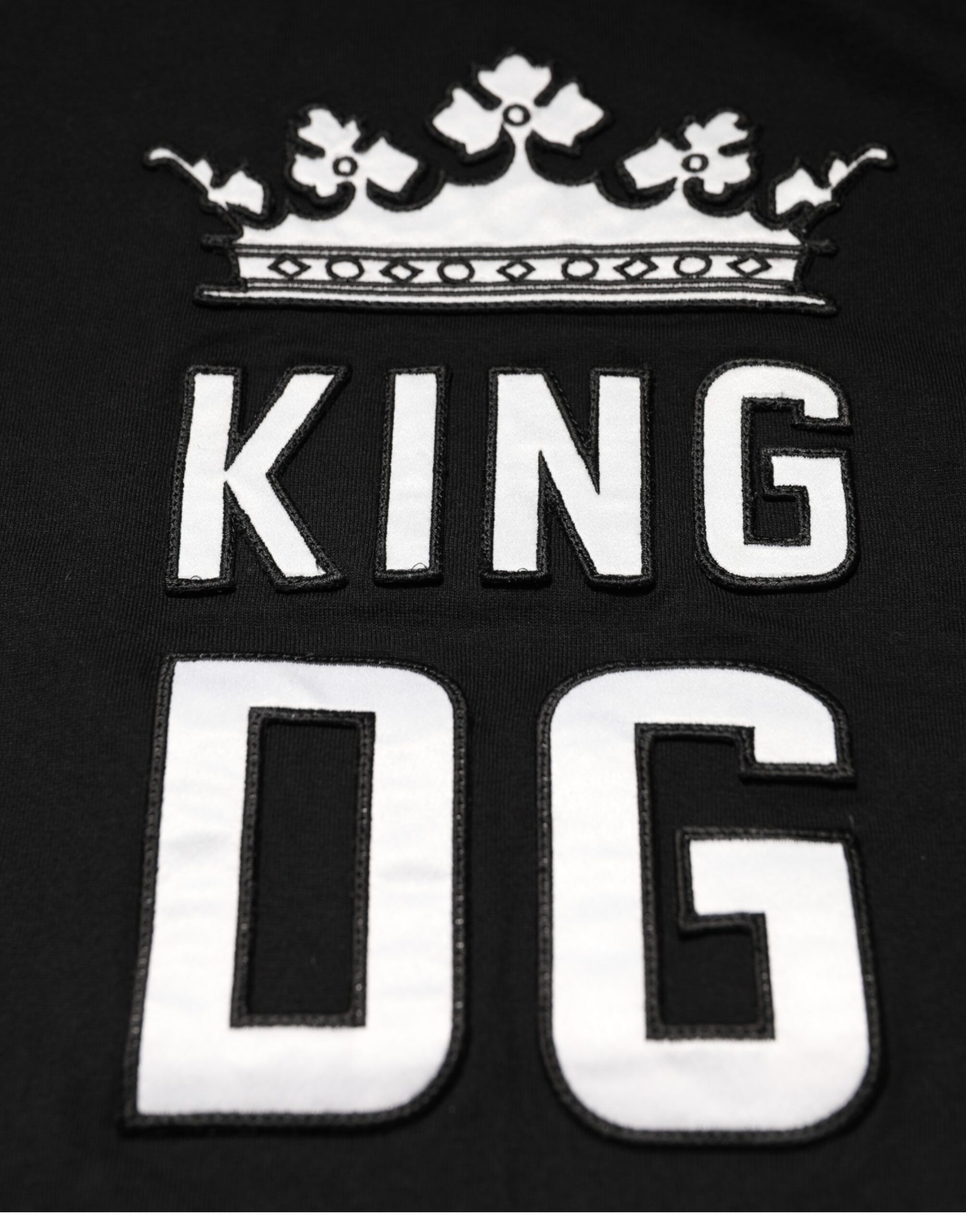 DG King Crown Cotton Crew Neck Men's T-shirt - Dolce & Gabbana - Modalova