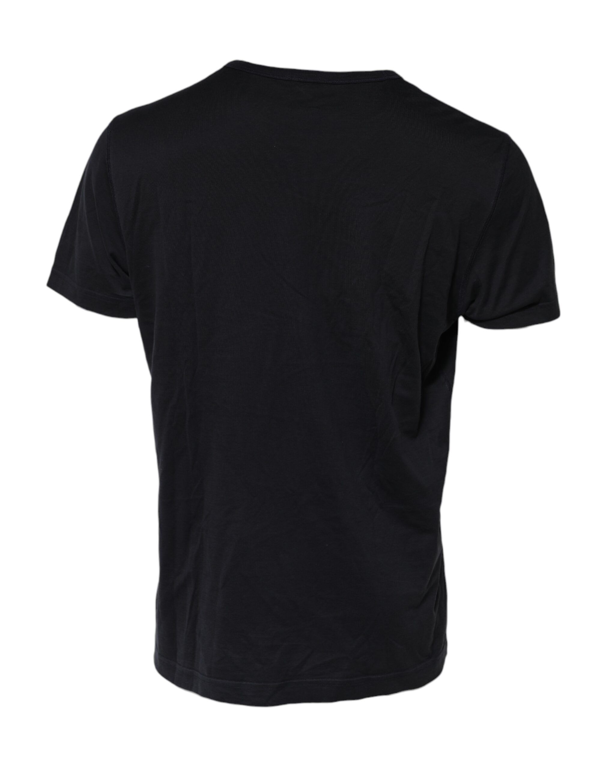Dark Logo Plaque Cotton Crewneck Men's T-shirt (Pre-Owned) - Dolce & Gabbana - Modalova