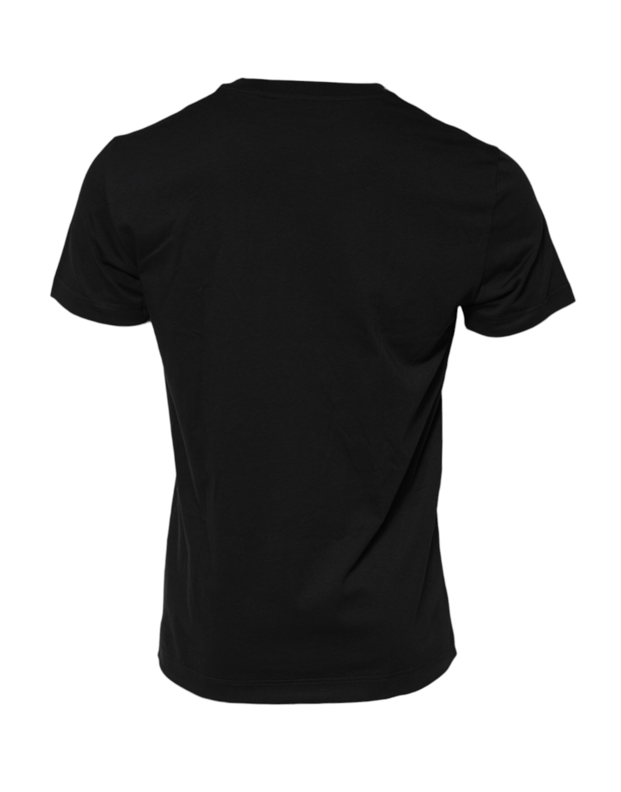 Logo Plaque Cotton Crew Neck Men's T-shirt - Dolce & Gabbana - Modalova