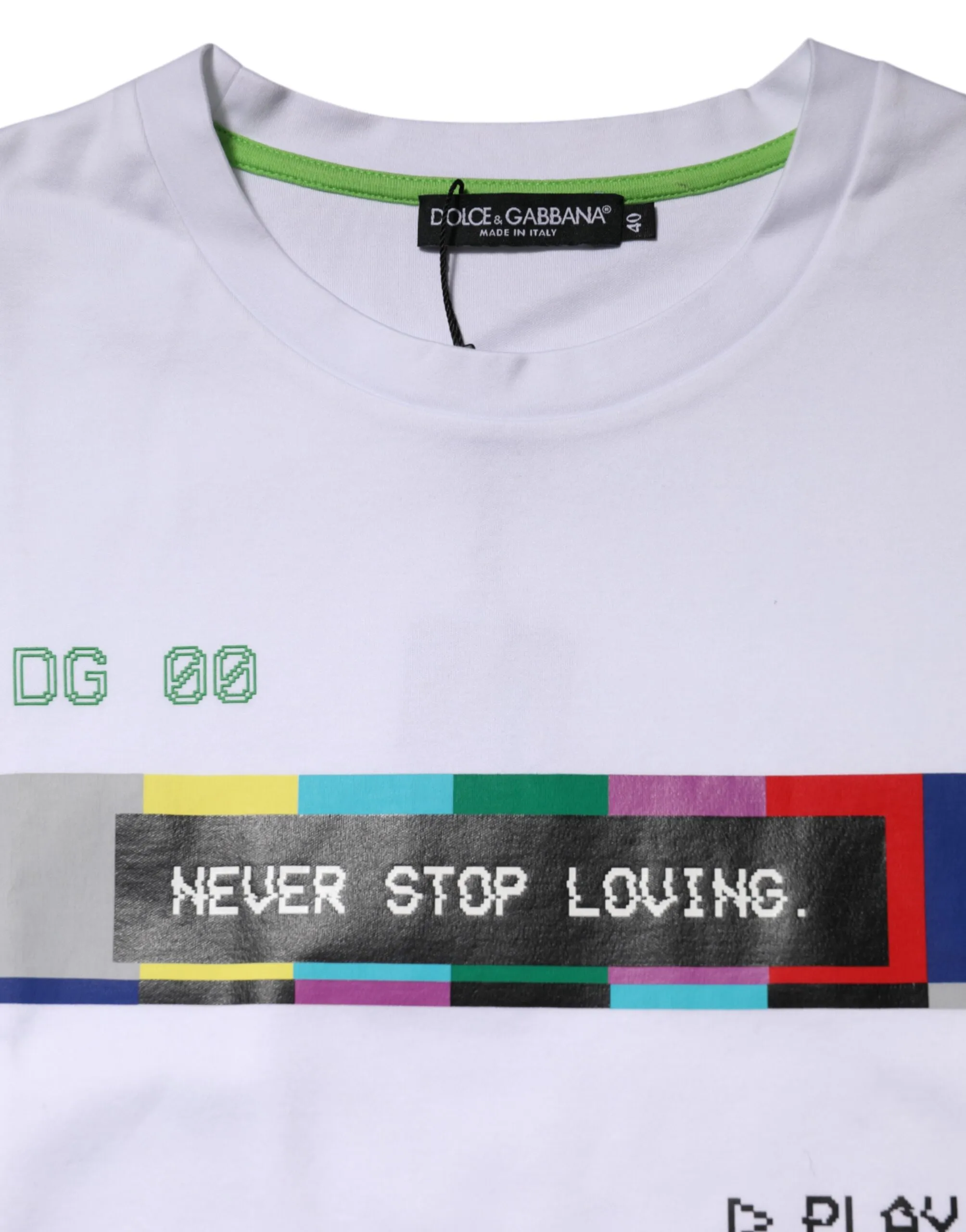 Cotton Printed Short Sleeves Women's T-shirt - Dolce & Gabbana - Modalova