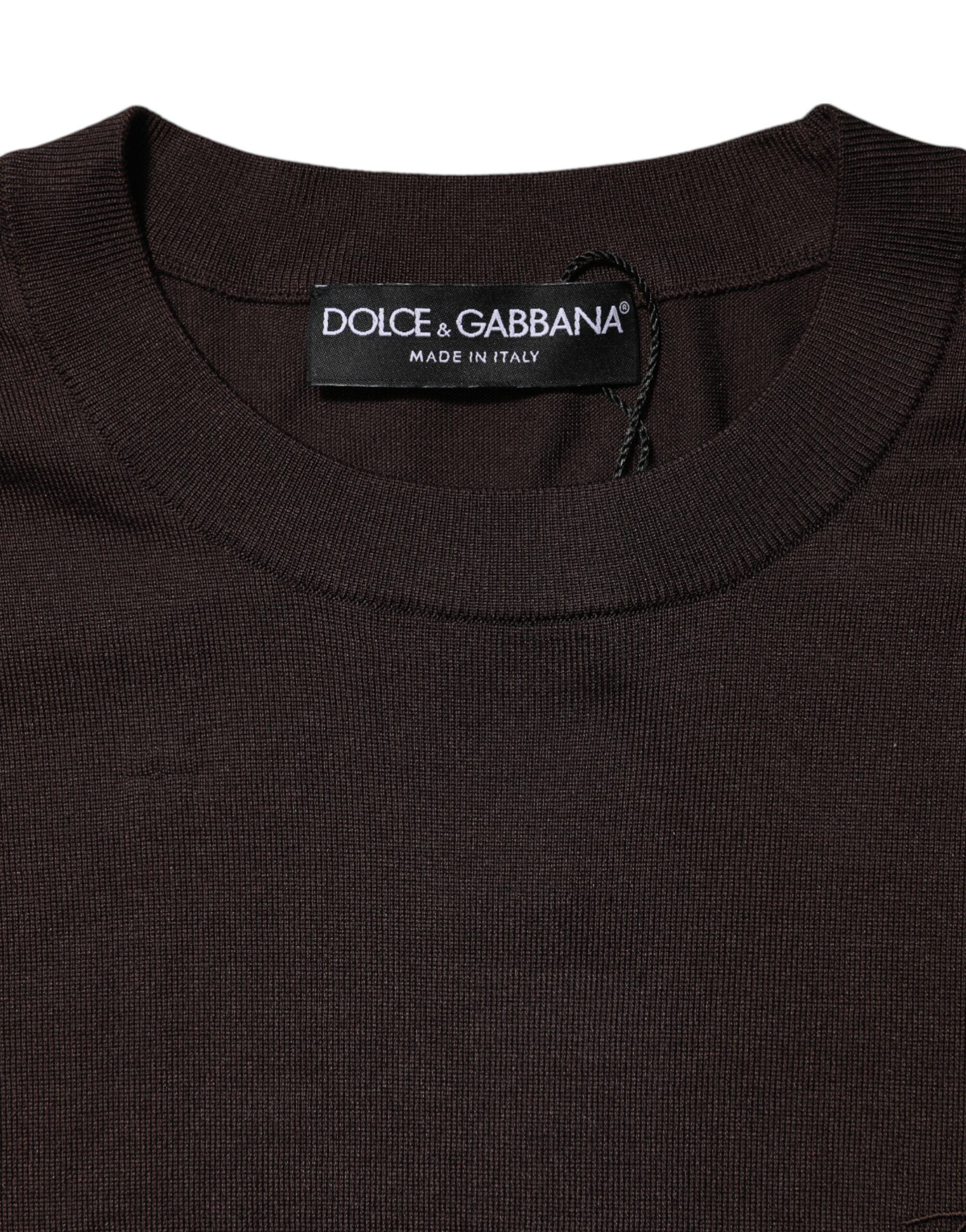 Silk Crew Neck Short Sleeves Men's T-shirt (Pre-Owned) - Dolce & Gabbana - Modalova