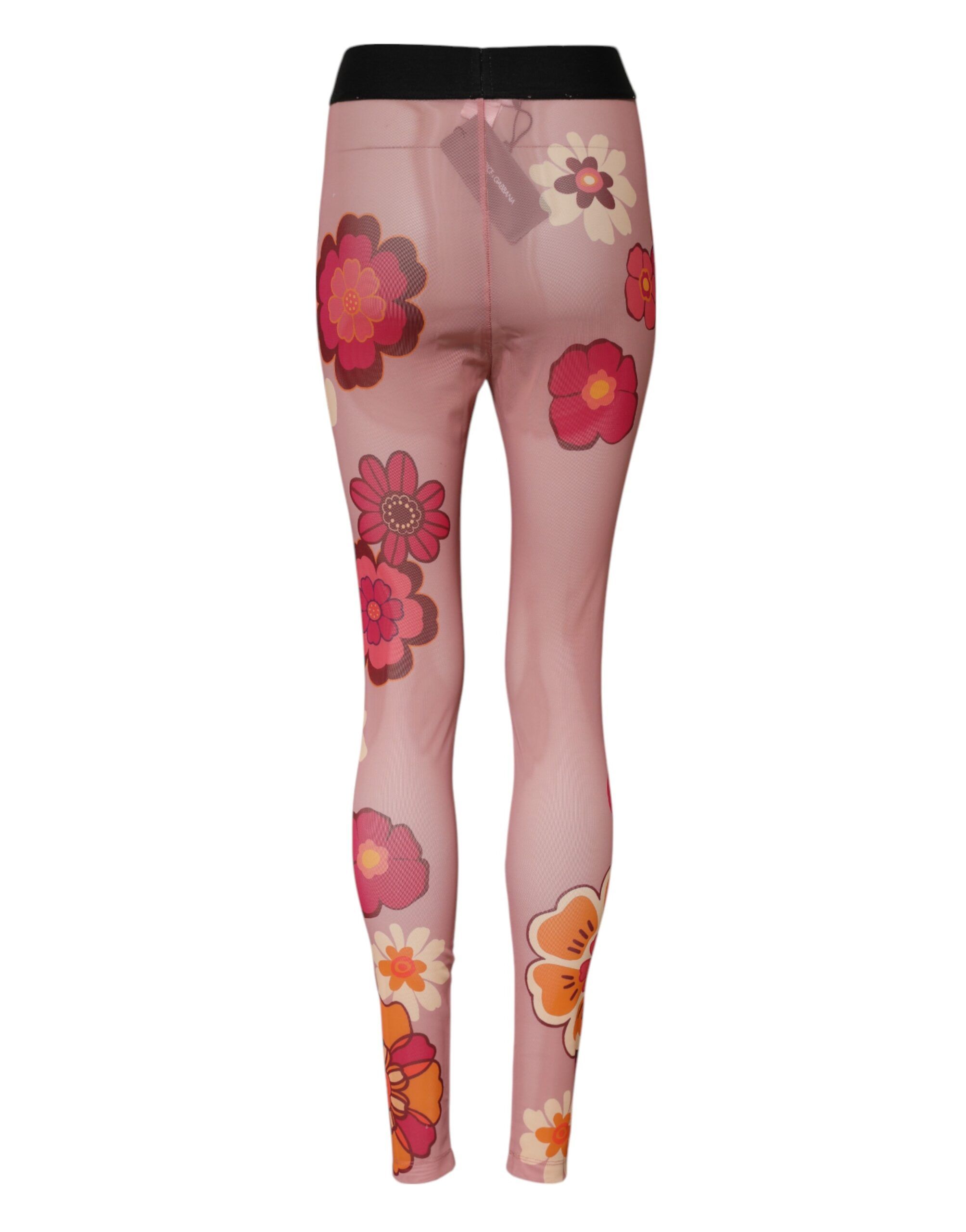 Floral Leggings Stretch Waist Women's Pants (Pre-Owned) - Dolce & Gabbana - Modalova