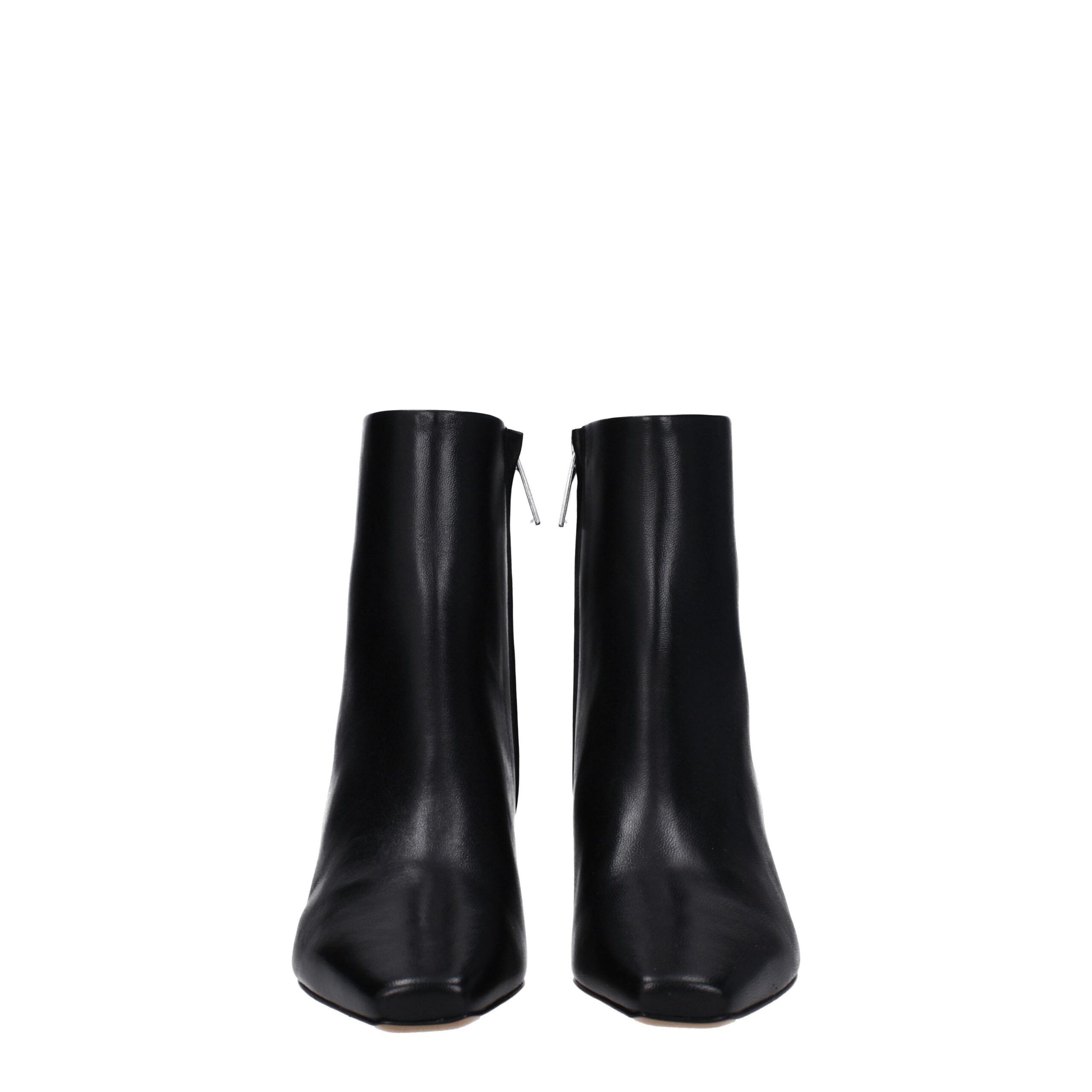 Leather Ankle Women's Boots - Off-White - Modalova
