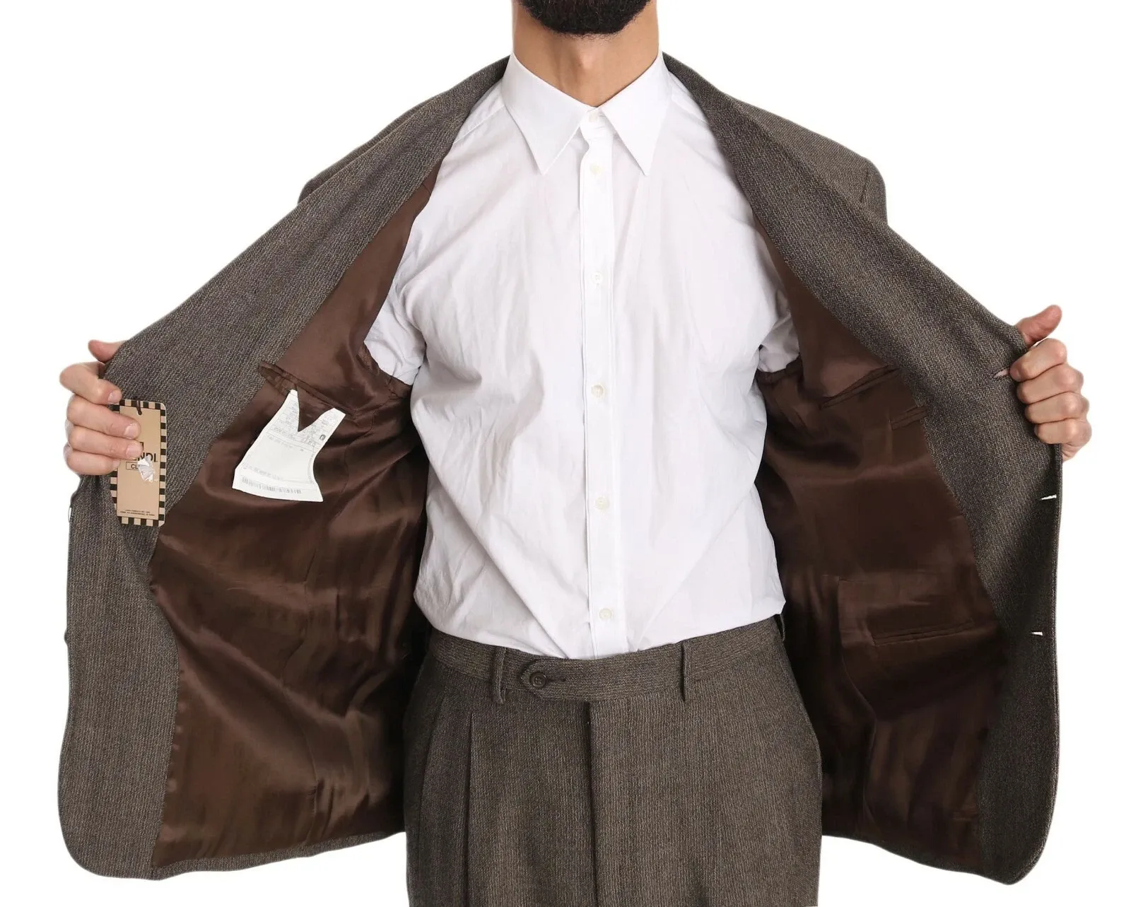 Single Breasted Wool Men's Suit - Dolce & Gabbana - Modalova