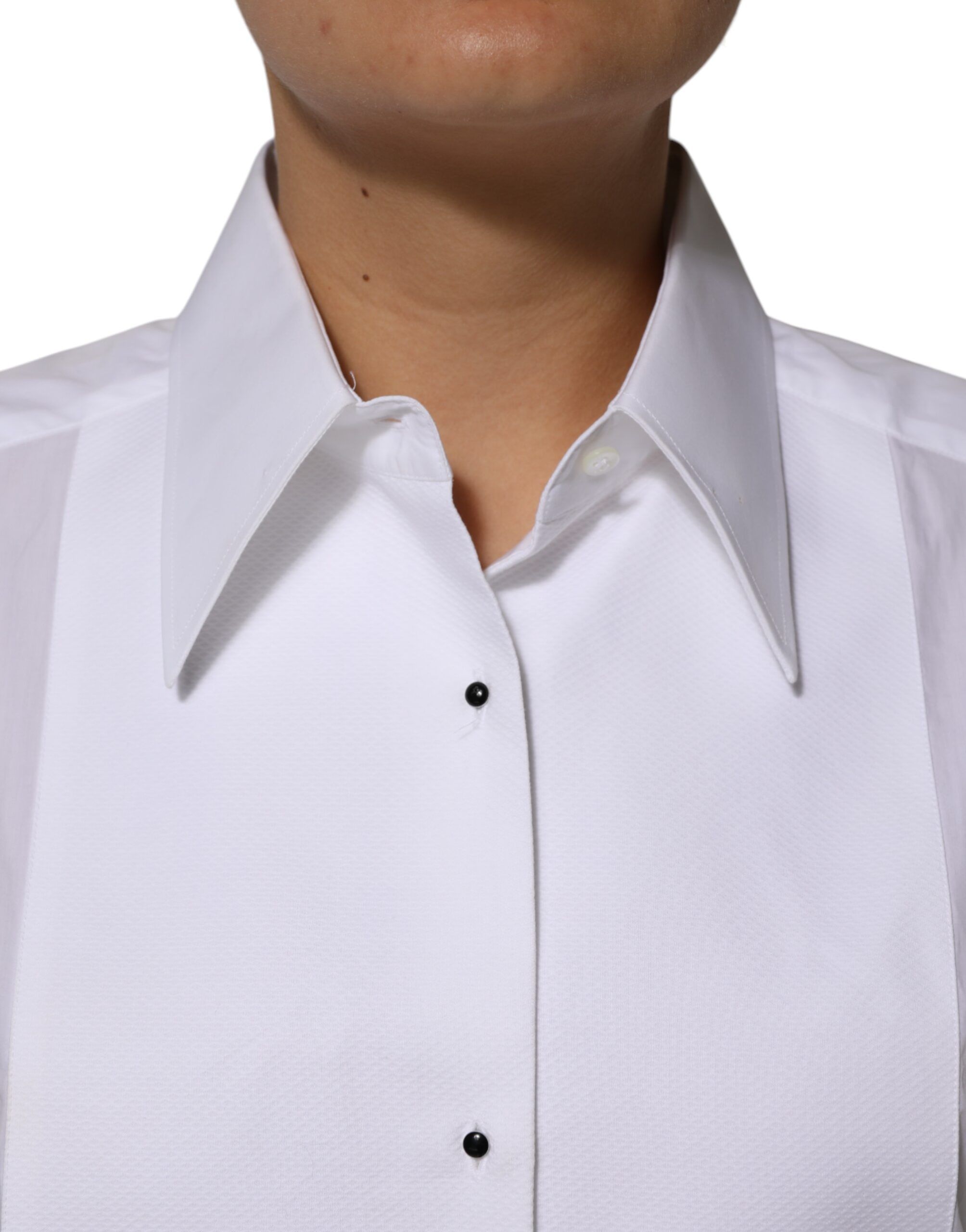 Cotton Collared Long Sleeves Shirt Women's Top (Pre-Owned) - Dolce & Gabbana - Modalova