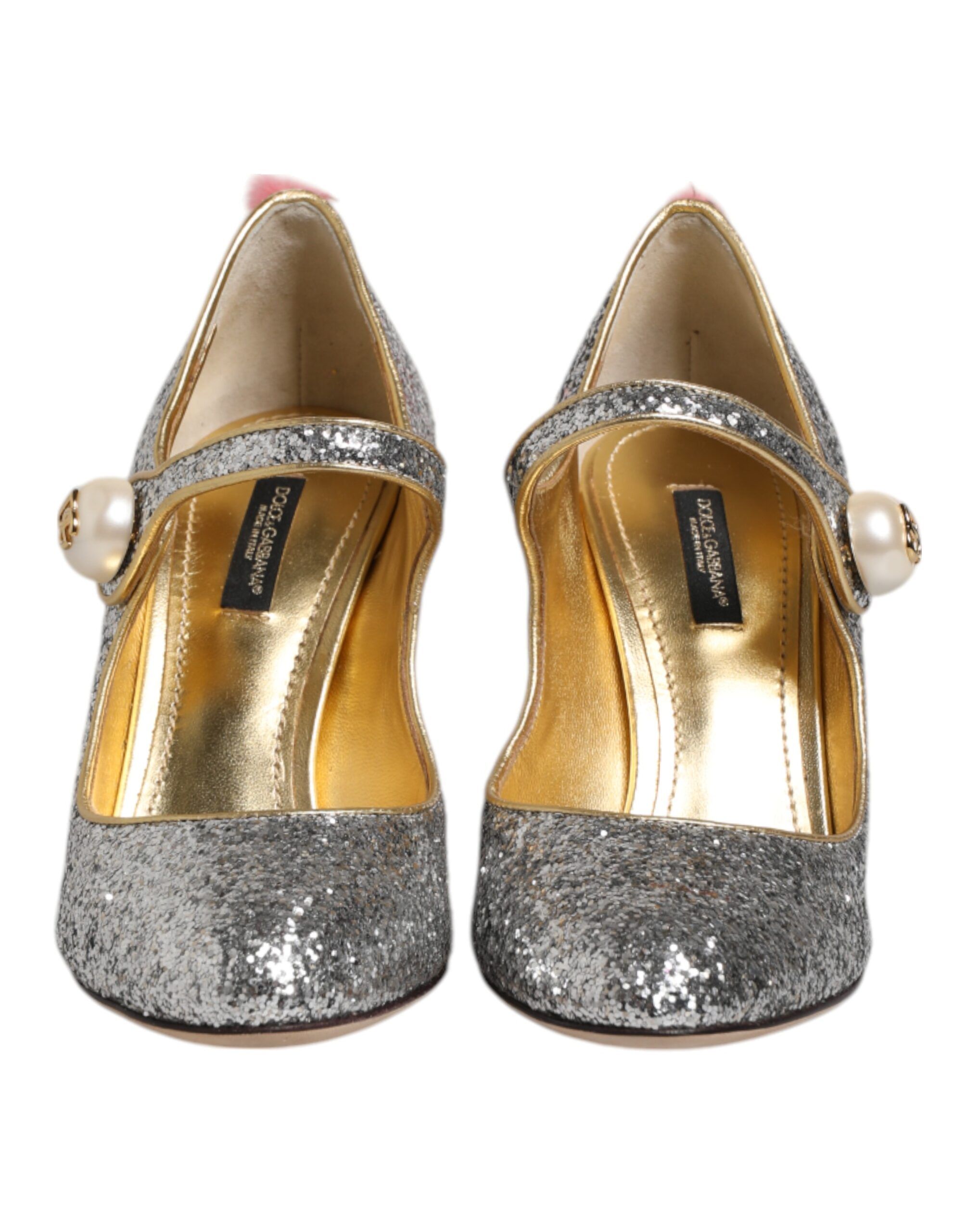 Glitter Mink Fur VALLY Pumps Women's Shoes (Pre-Owned) - Dolce & Gabbana - Modalova