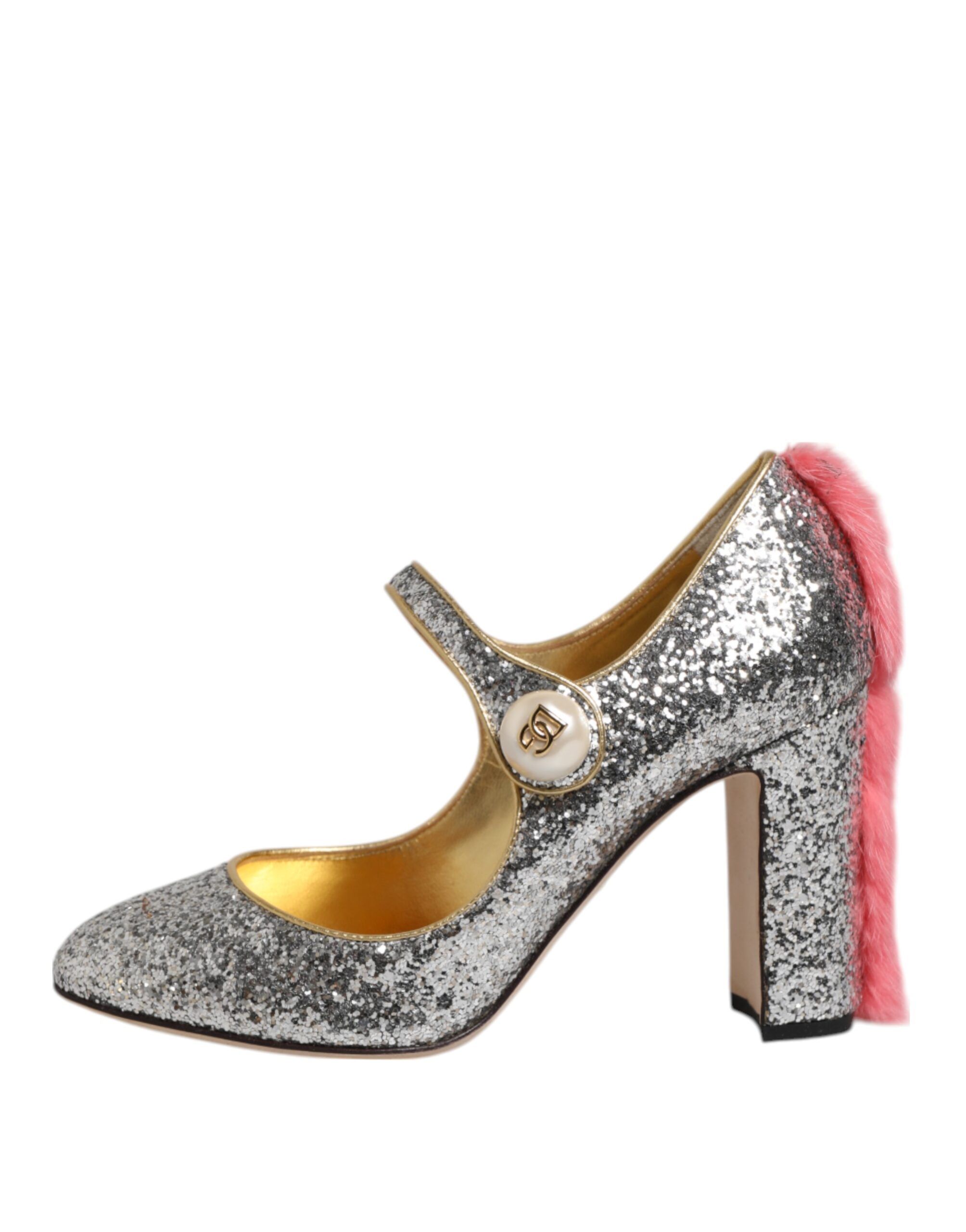 Glitter Mink Fur VALLY Pumps Women's Shoes (Pre-Owned) - Dolce & Gabbana - Modalova