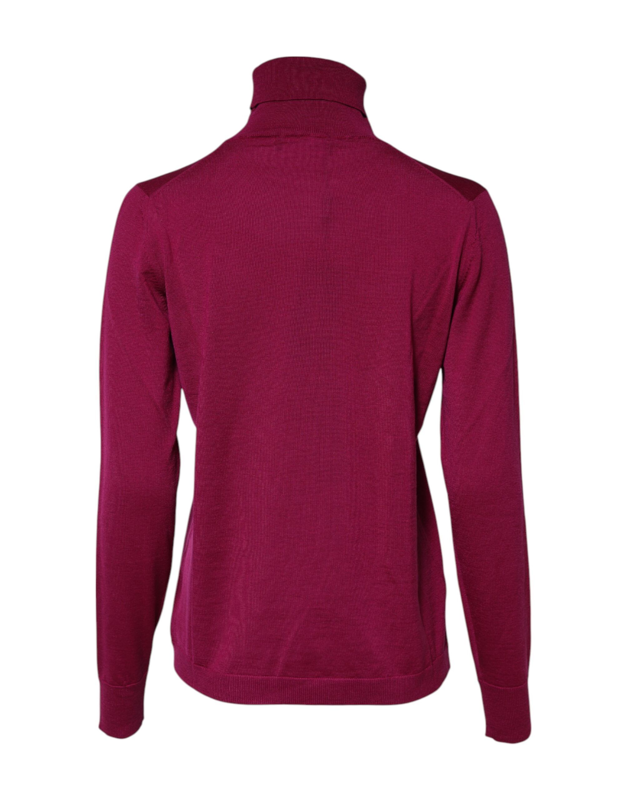 Wool Long Sleeves Turtleneck Women's Sweater - Dolce & Gabbana - Modalova