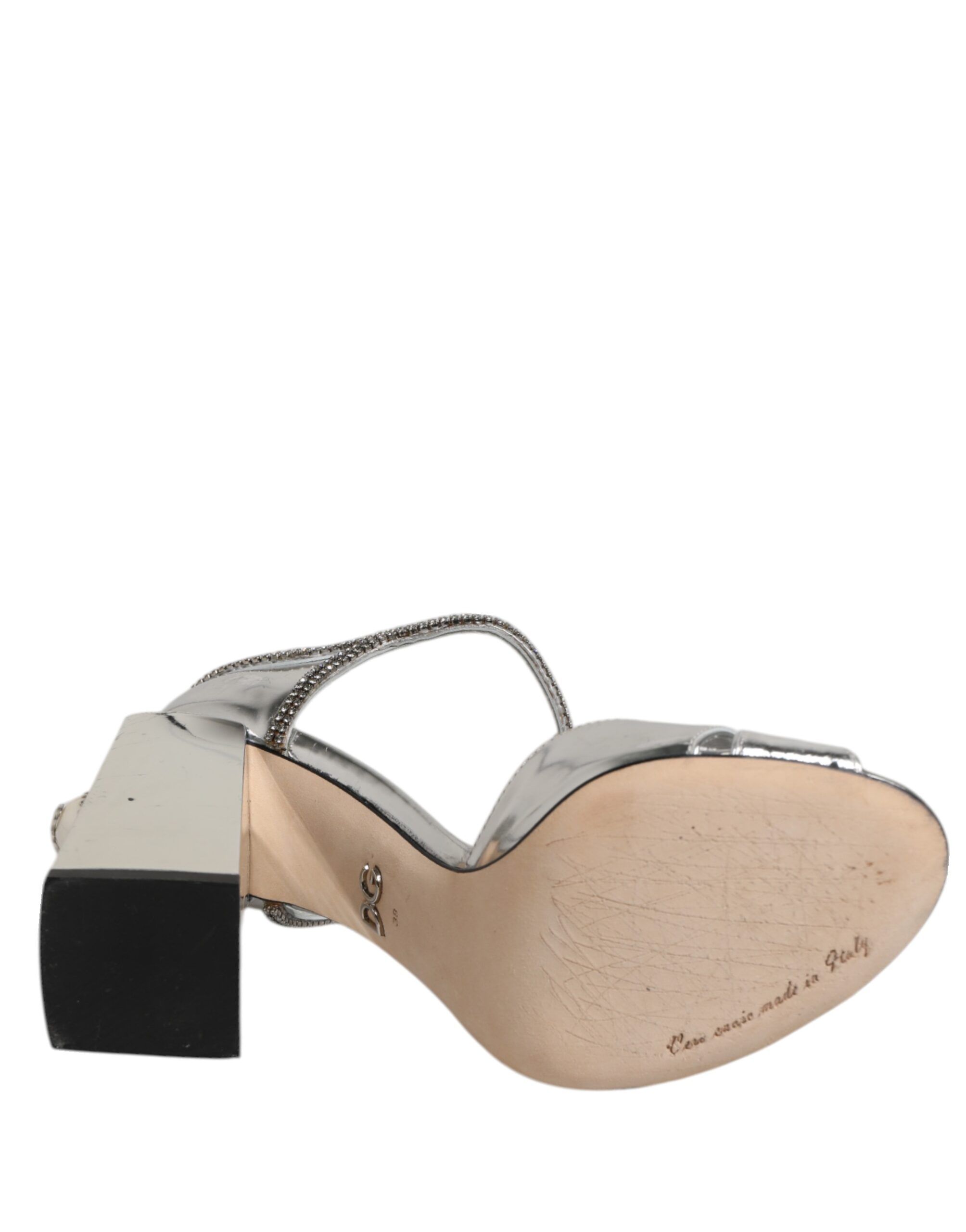 Leather T-strap Heels Sandals Women's Shoes (Pre-Owned) - Dolce & Gabbana - Modalova