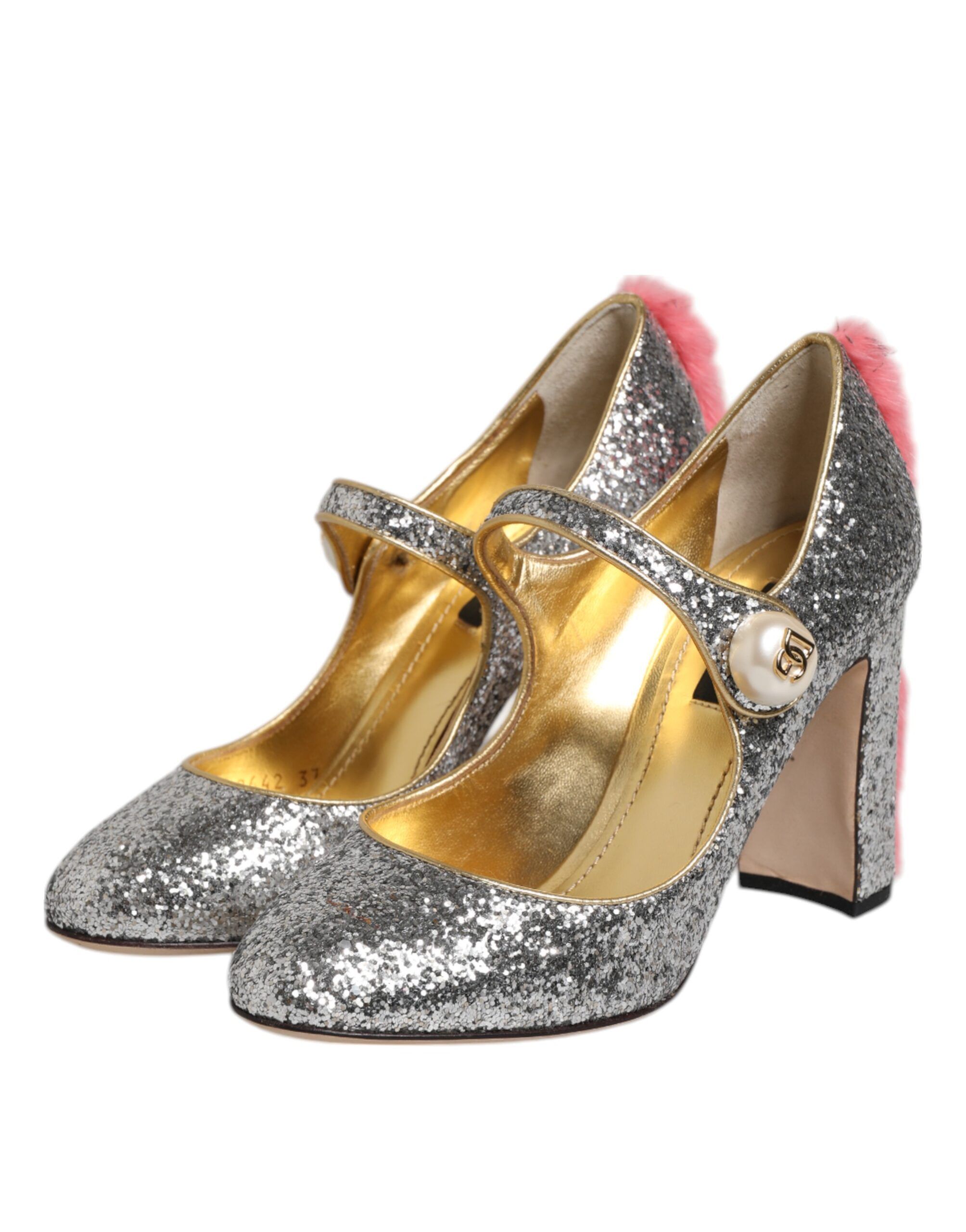 Glitter Mink Fur VALLY Pump Women's Shoes (Pre-Owned) - Dolce & Gabbana - Modalova
