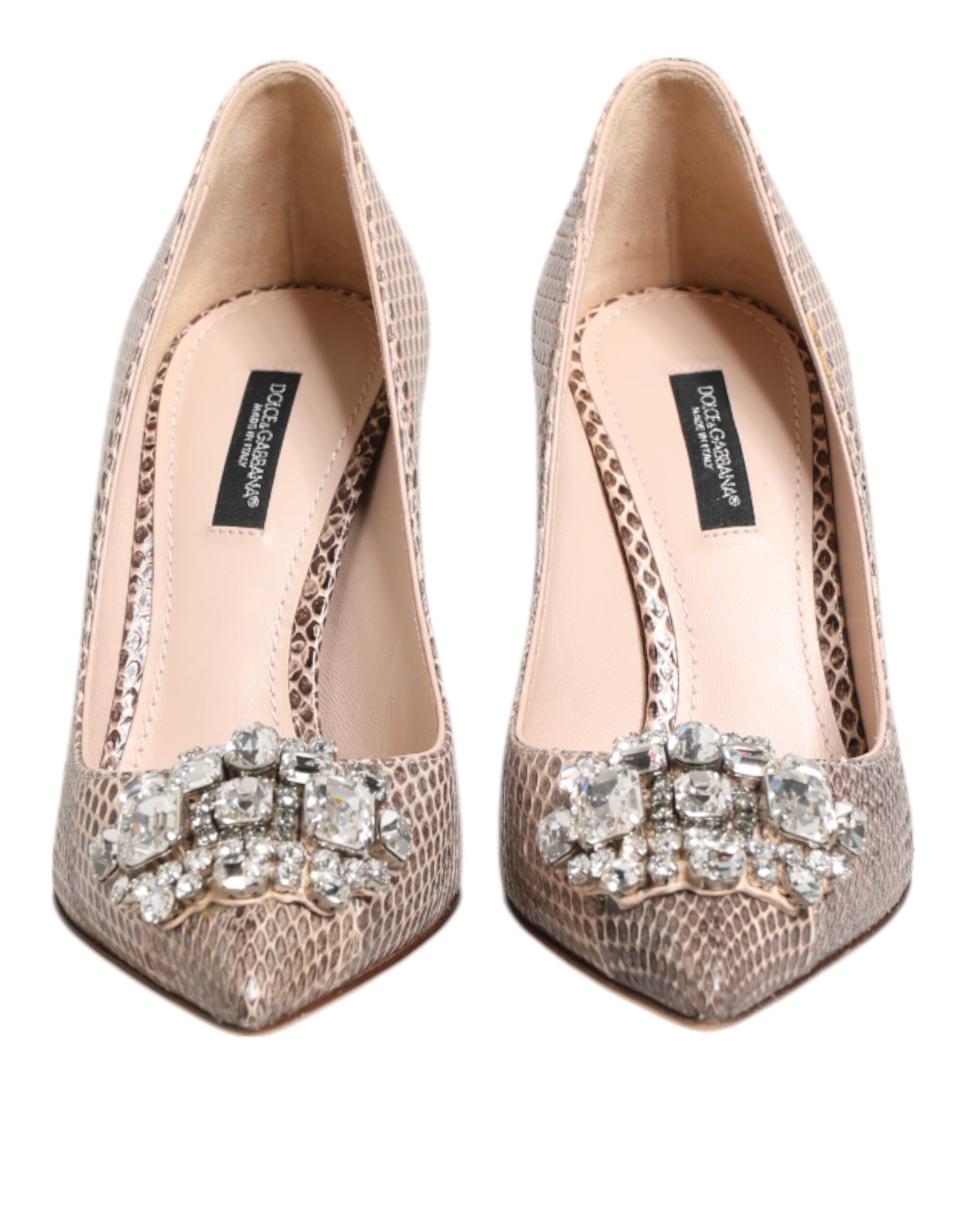 Leather Crystal Embellished Pumps Women's Shoes (Pre-Owned) - Dolce & Gabbana - Modalova