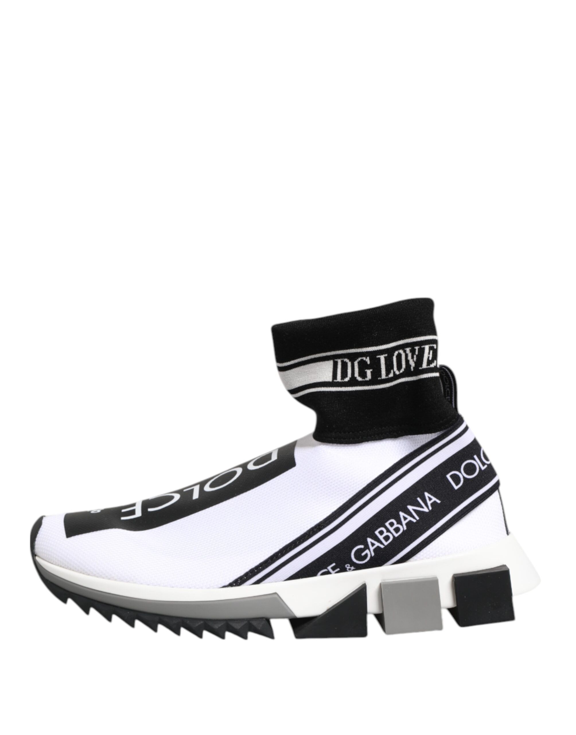 White Black Sorrento Socks Sneakers Women's Shoes - Dolce & Gabbana - Modalova