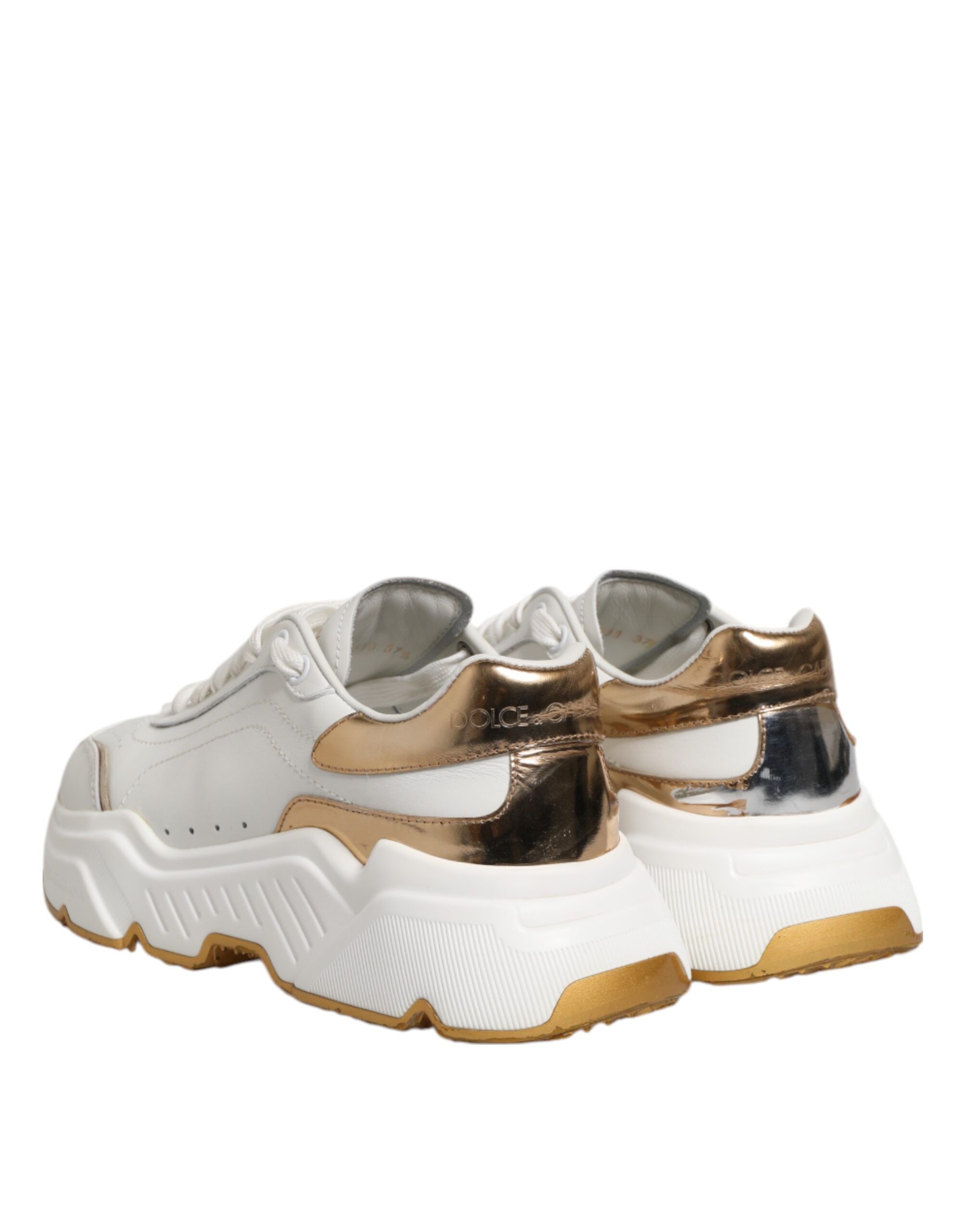 Gold DAYMASTER Leather Sneakers Women's Shoes (Pre-Owned) - Dolce & Gabbana - Modalova