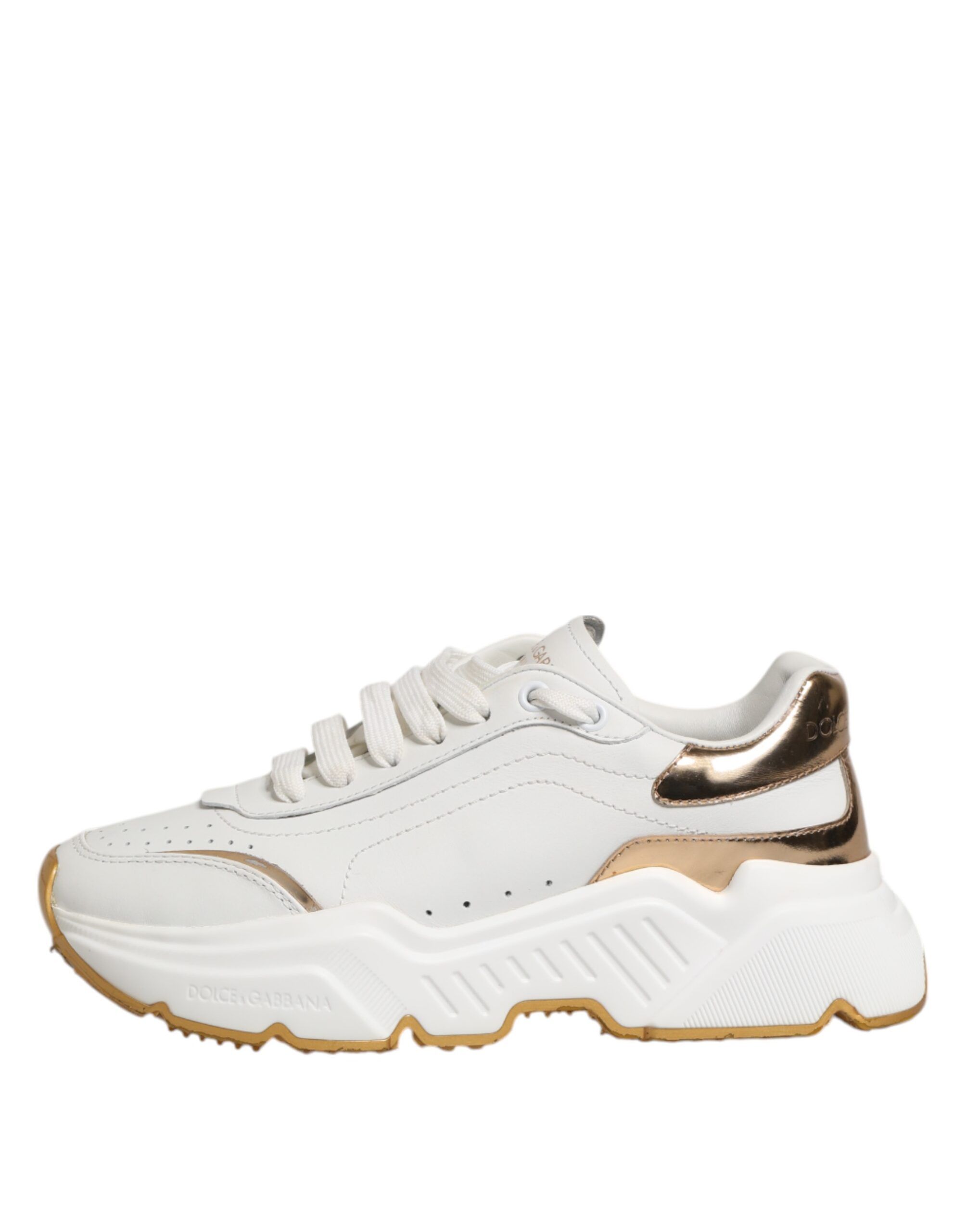 Gold DAYMASTER Leather Sneakers Women's Shoes (Pre-Owned) - Dolce & Gabbana - Modalova