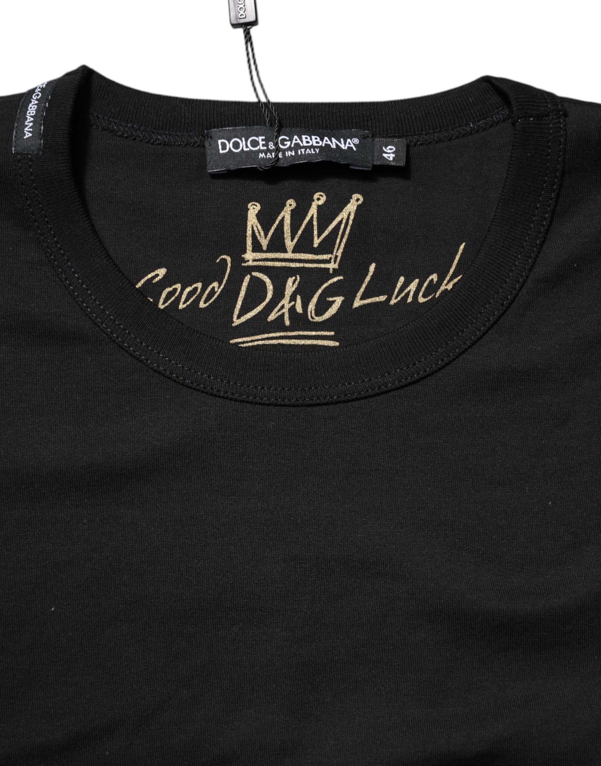 Cotton Goodluck Tee Crew Neck Women's T-shirt (Pre-Owned) - Dolce & Gabbana - Modalova