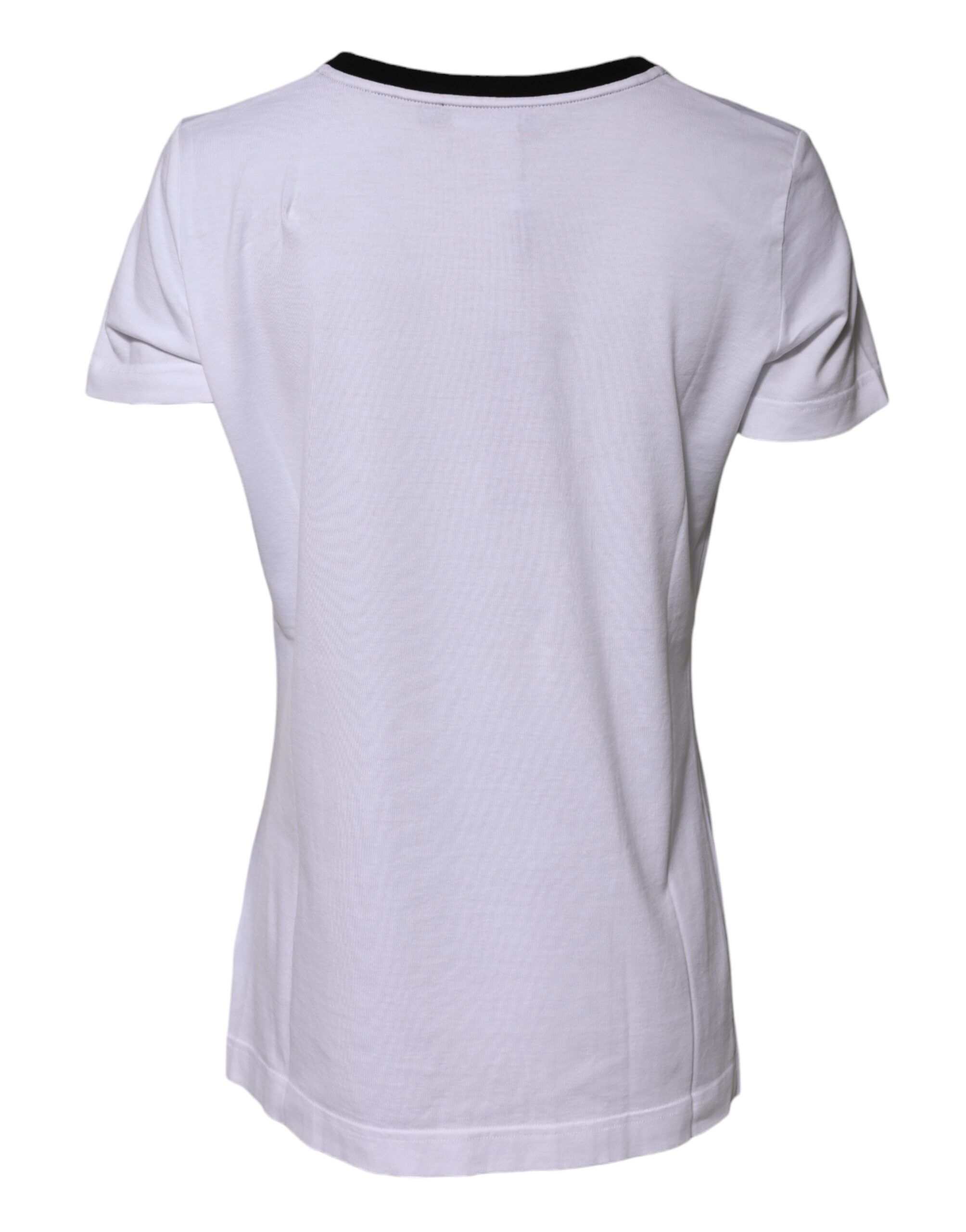 Eleganza Cotton Crew Neck Tee Women's T-shirt (Pre-Owned) - Dolce & Gabbana - Modalova
