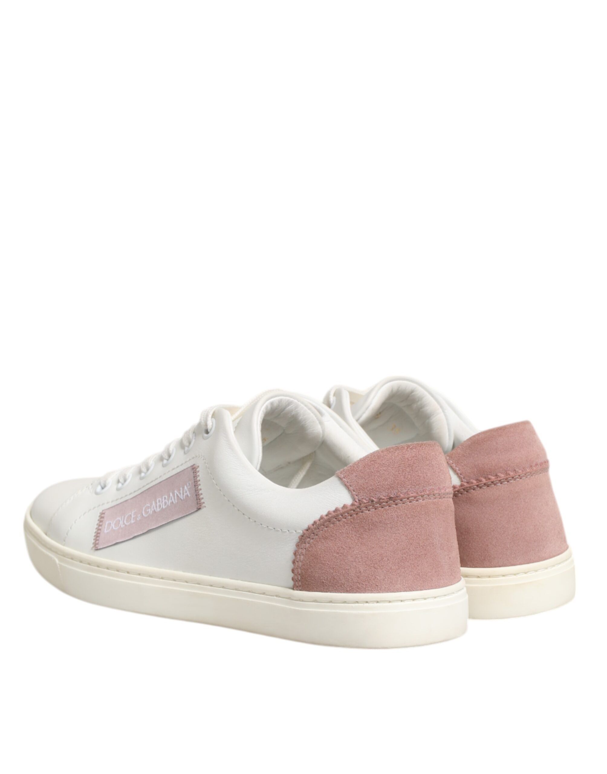 White Leather Low Top Sneakers Women's Shoes - Dolce & Gabbana - Modalova