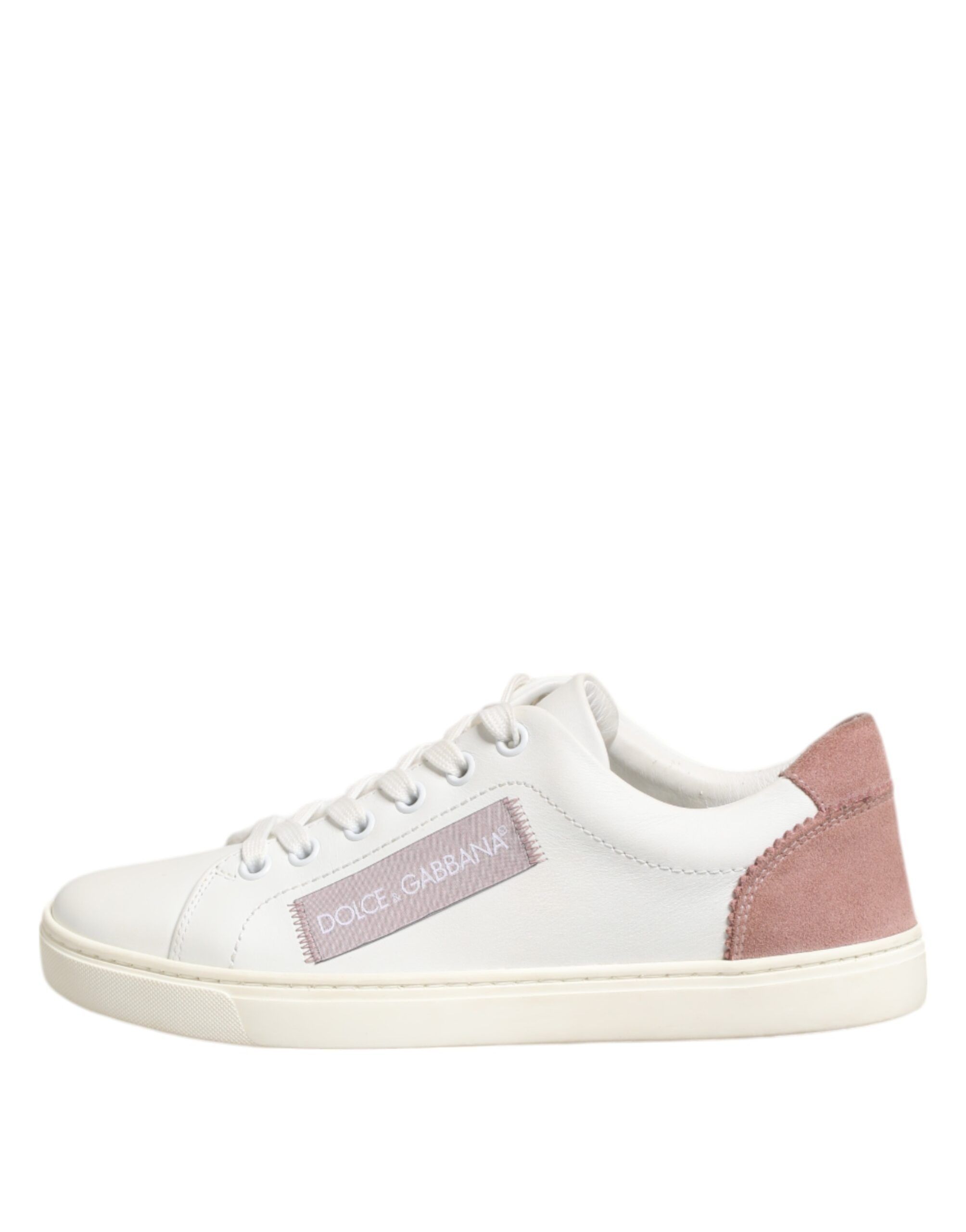 White Leather Low Top Sneakers Women's Shoes - Dolce & Gabbana - Modalova