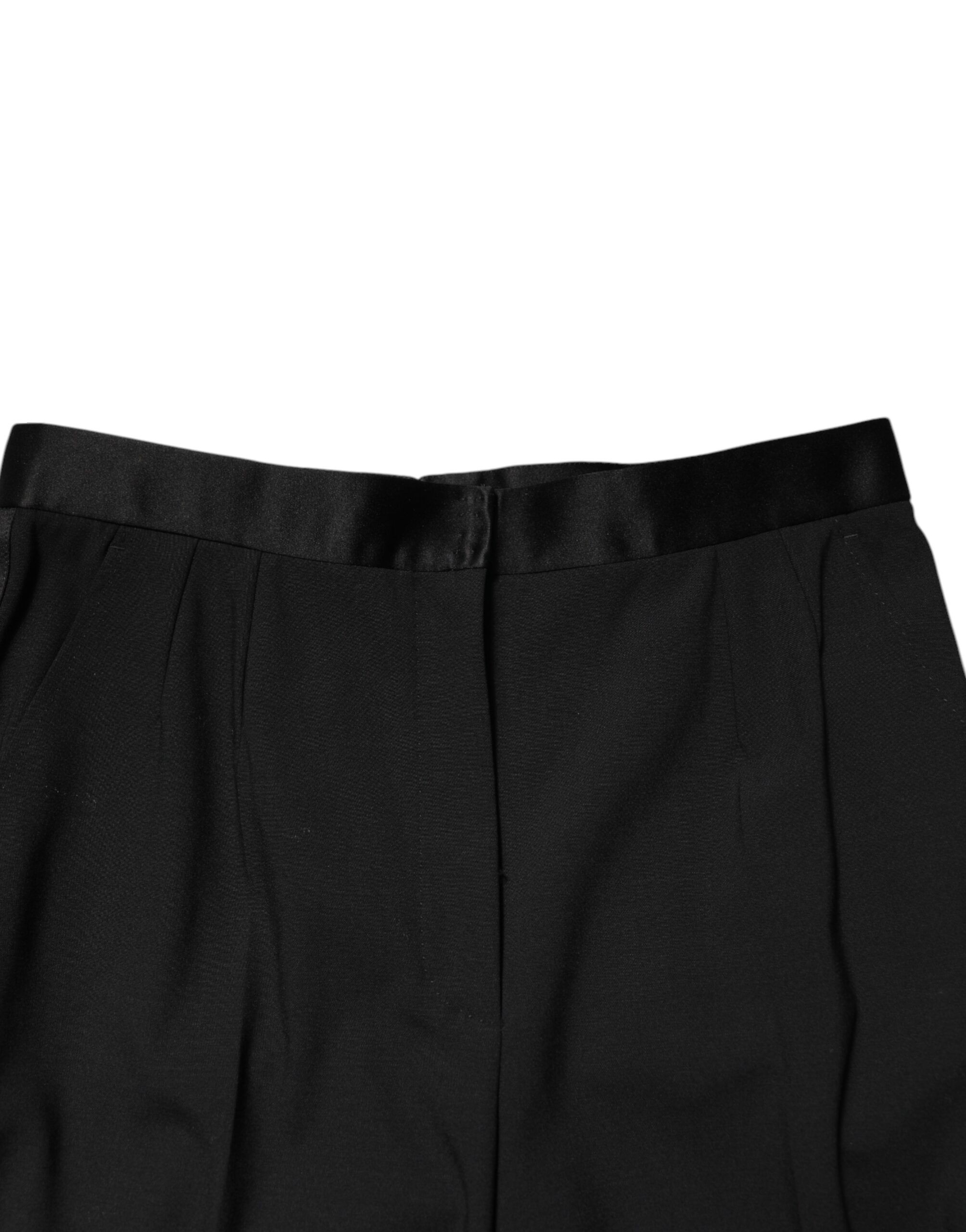 Wool HighWaist Tapered Trouser Women's Pants - Dolce & Gabbana - Modalova