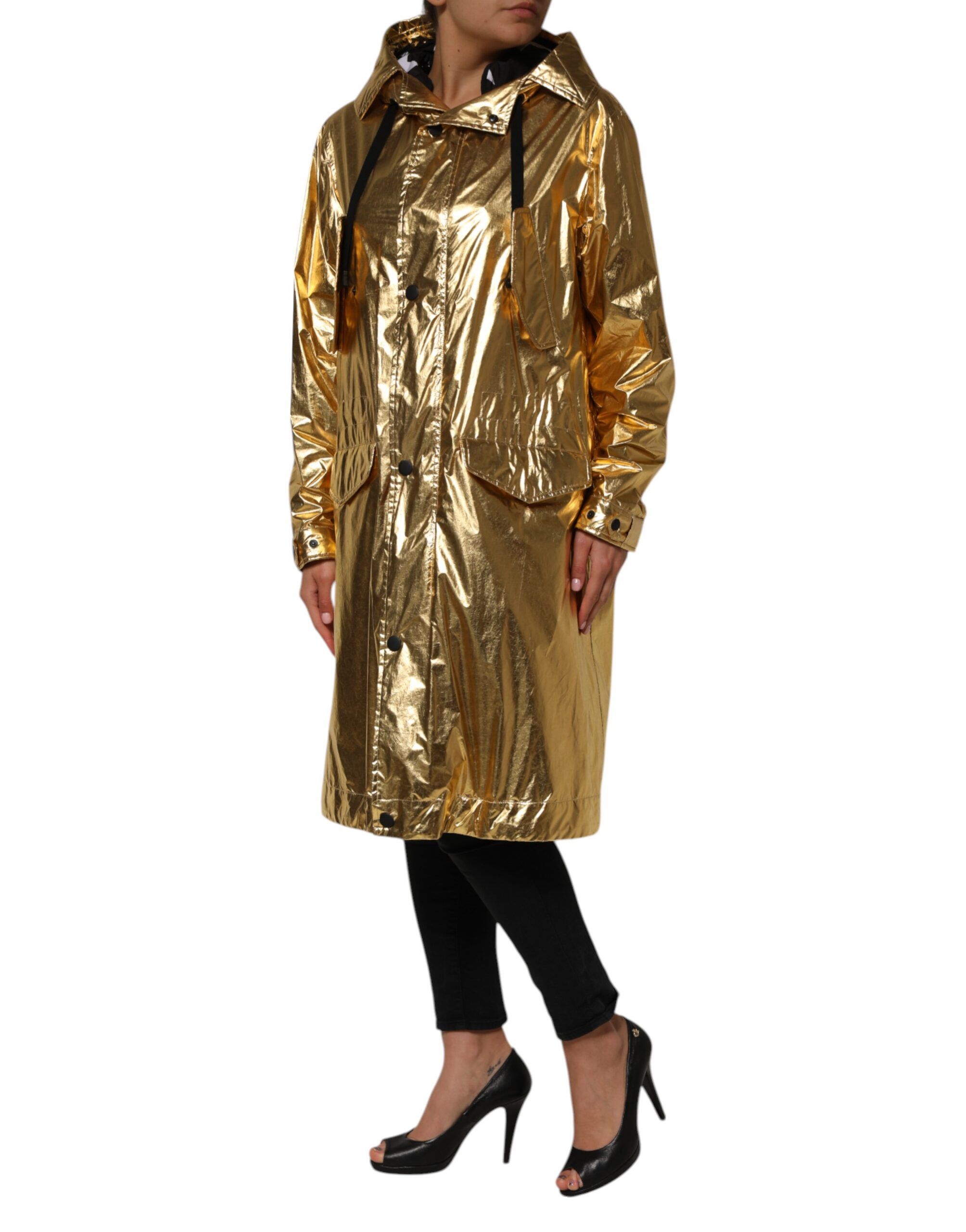 Hooded Long Sleeves Trench Coat Women's Jacket - Dolce & Gabbana - Modalova