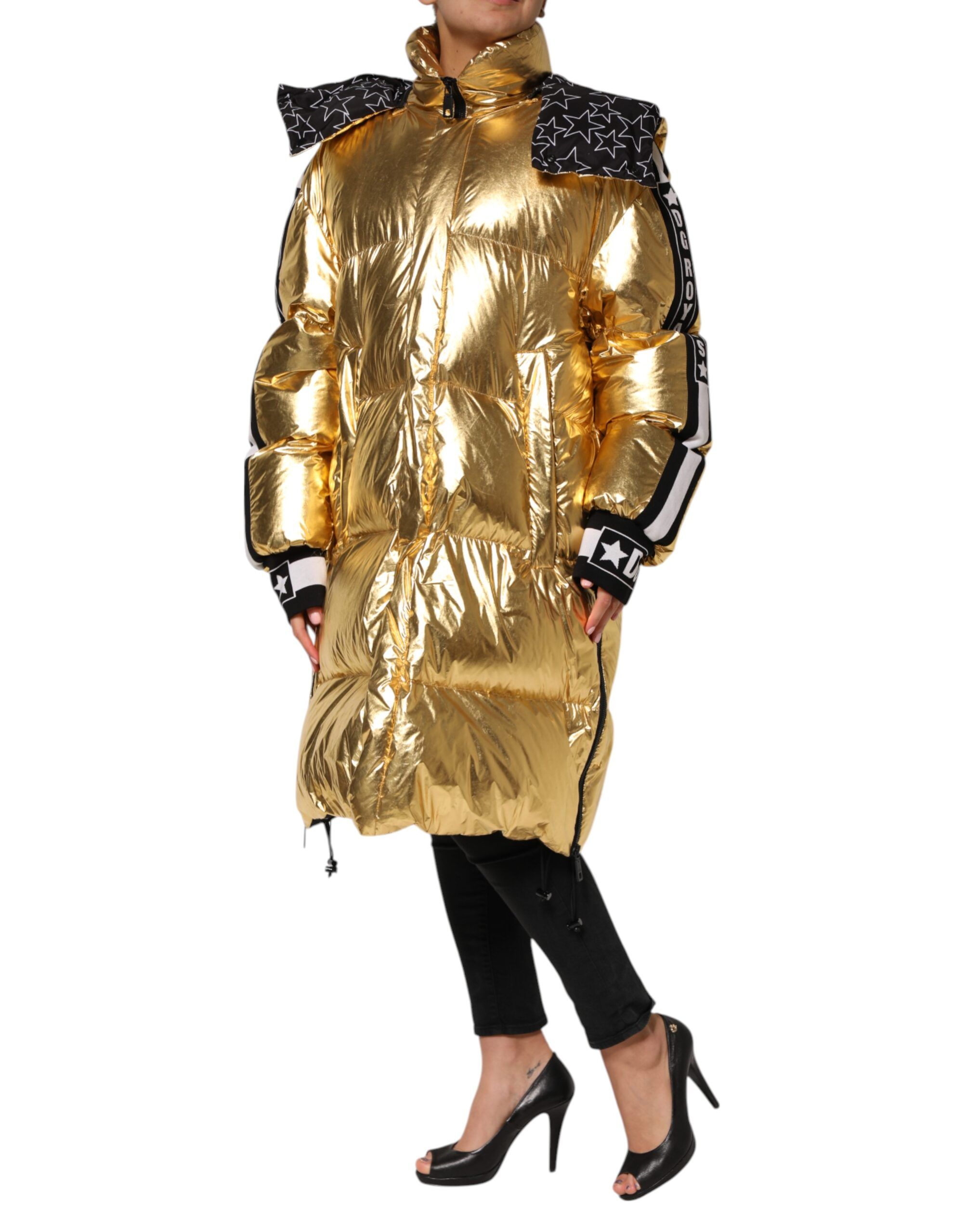 Hooded Puffer Quilted Full Zip Women's Jacket - Dolce & Gabbana - Modalova