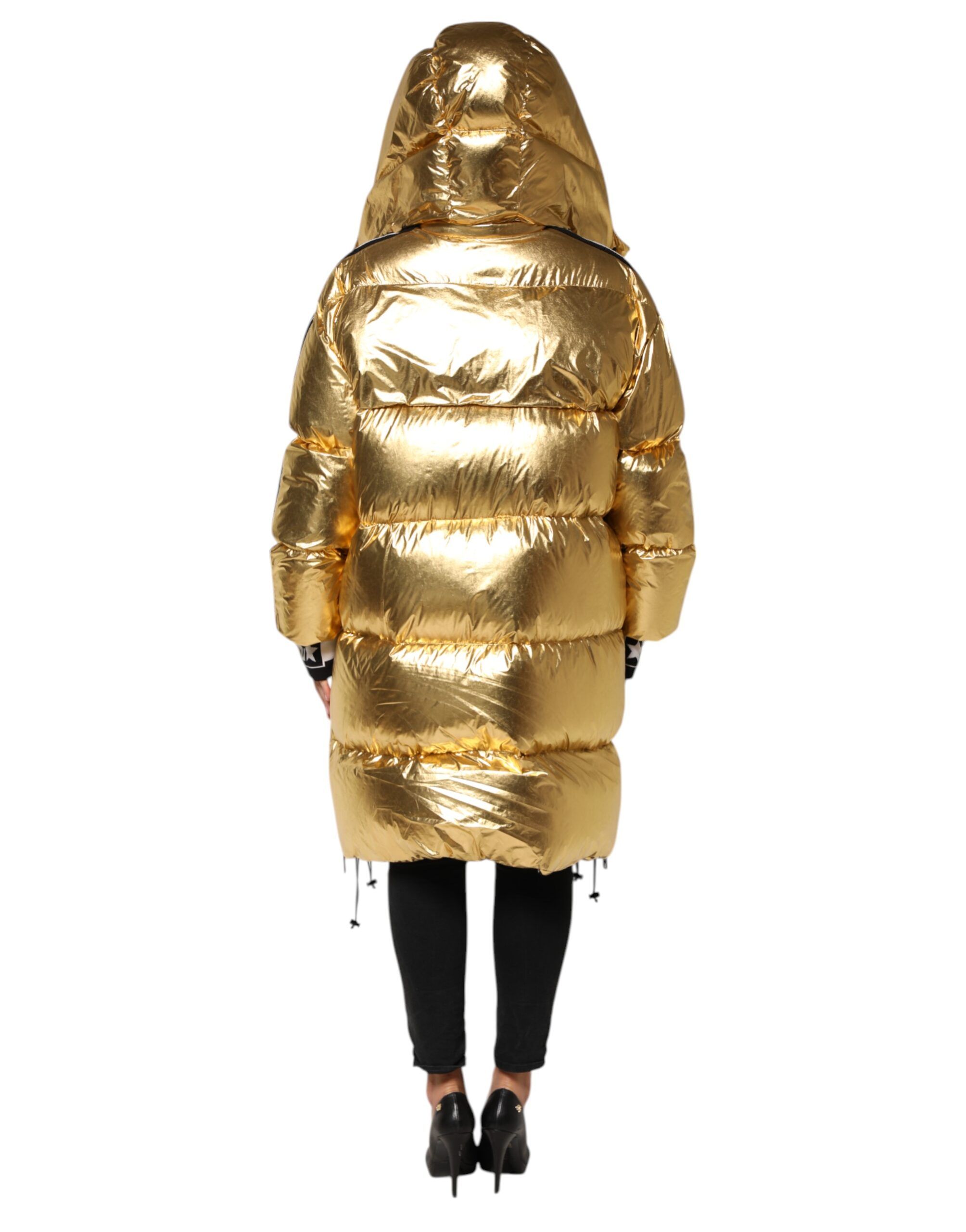 Hooded Puffer Quilted Full Zip Women's Jacket - Dolce & Gabbana - Modalova