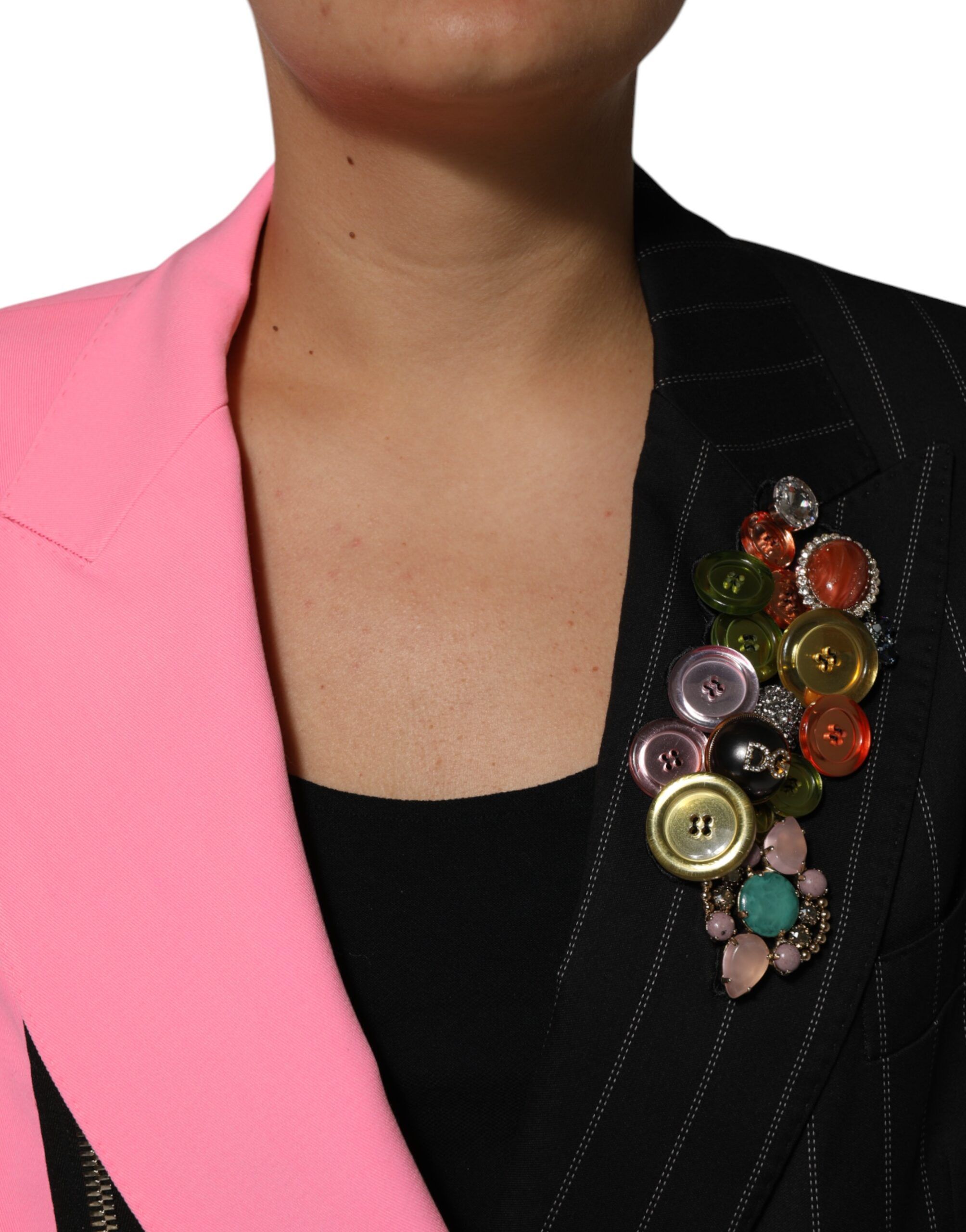Patchwork Embellished Coat Women's Jacket - Dolce & Gabbana - Modalova