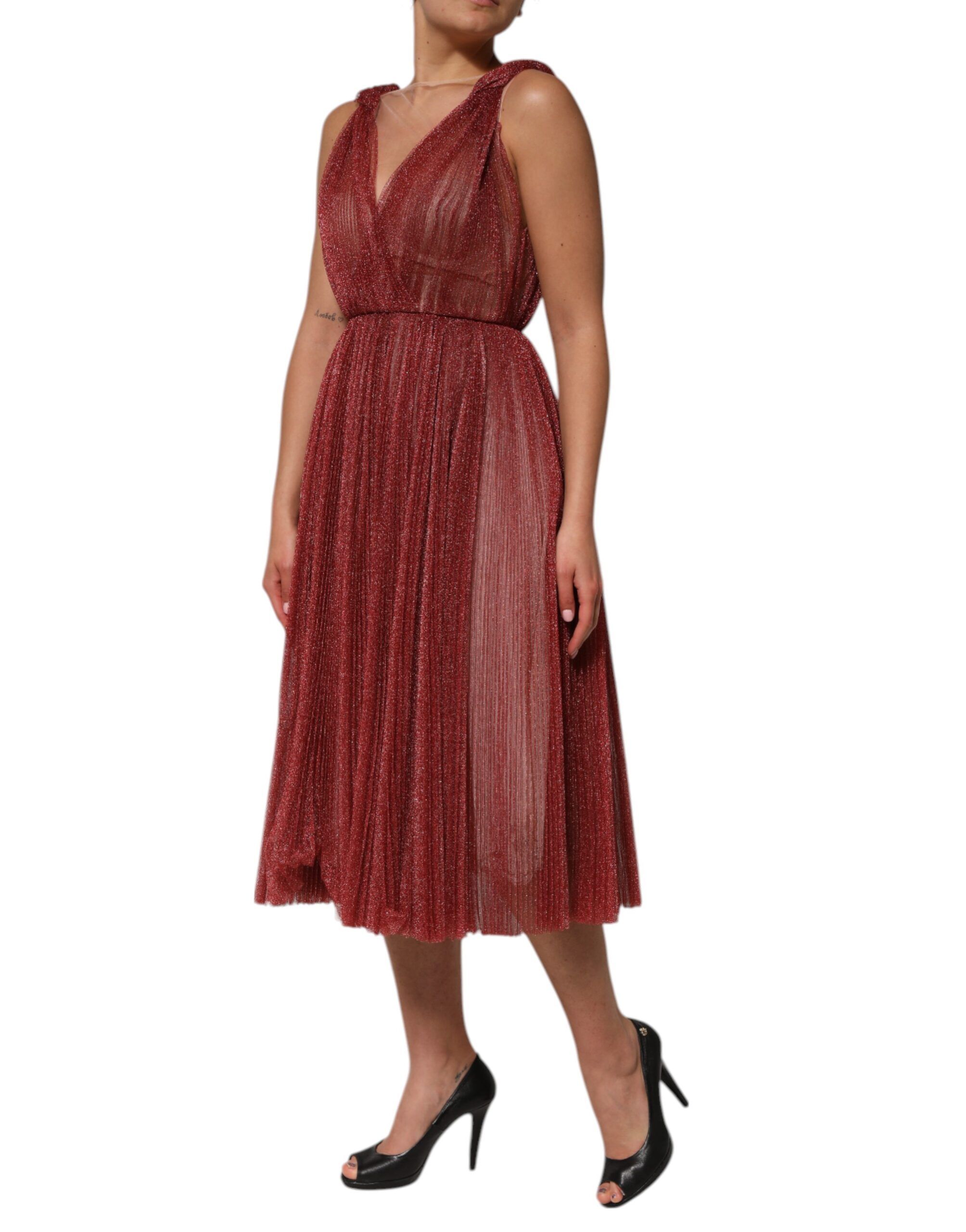 Mesh Sleeveless Midi A-line Women's Dress (Pre-Owned) - Dolce & Gabbana - Modalova