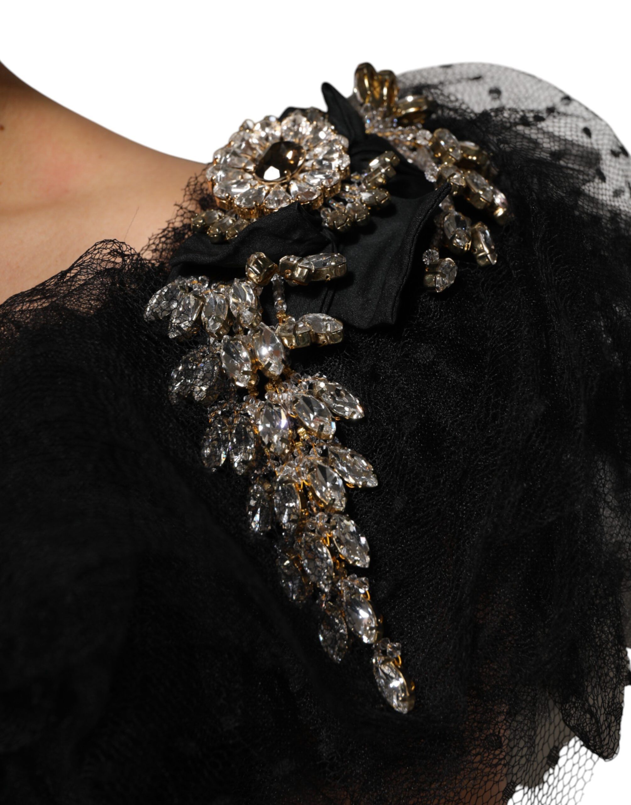 Crystal Embellished Midi A-line Women's Dress - Dolce & Gabbana - Modalova