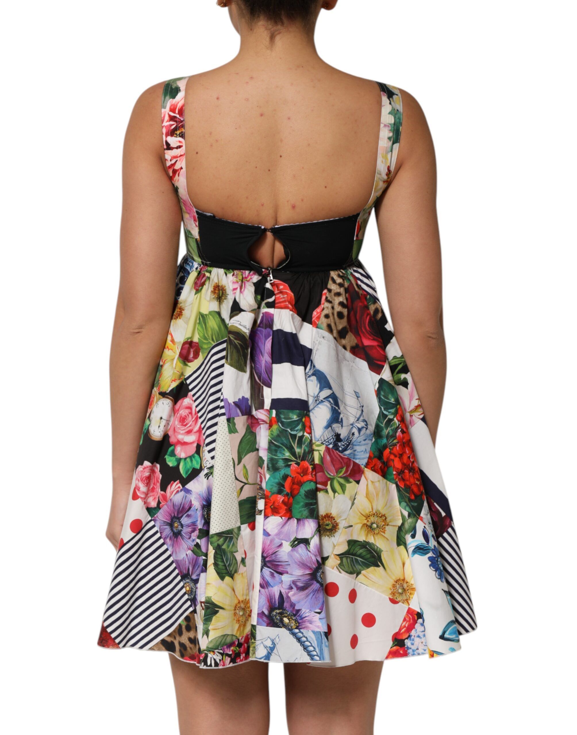 Patchwork Cotton AlineMini Women's Dress - Dolce & Gabbana - Modalova